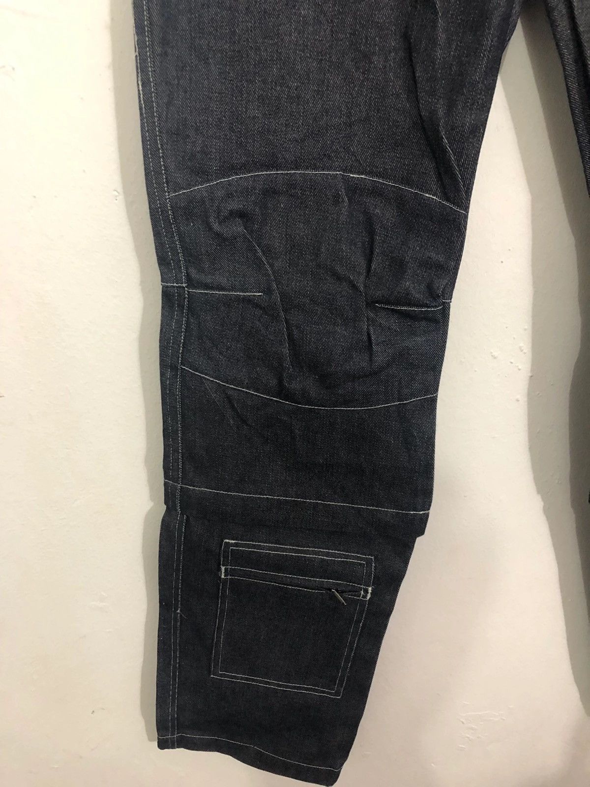 Japanese Brand Batsu Boys Japanese Bondage Multi Pocket Jeans Size US 30 / EU 46 - 5 Thumbnail