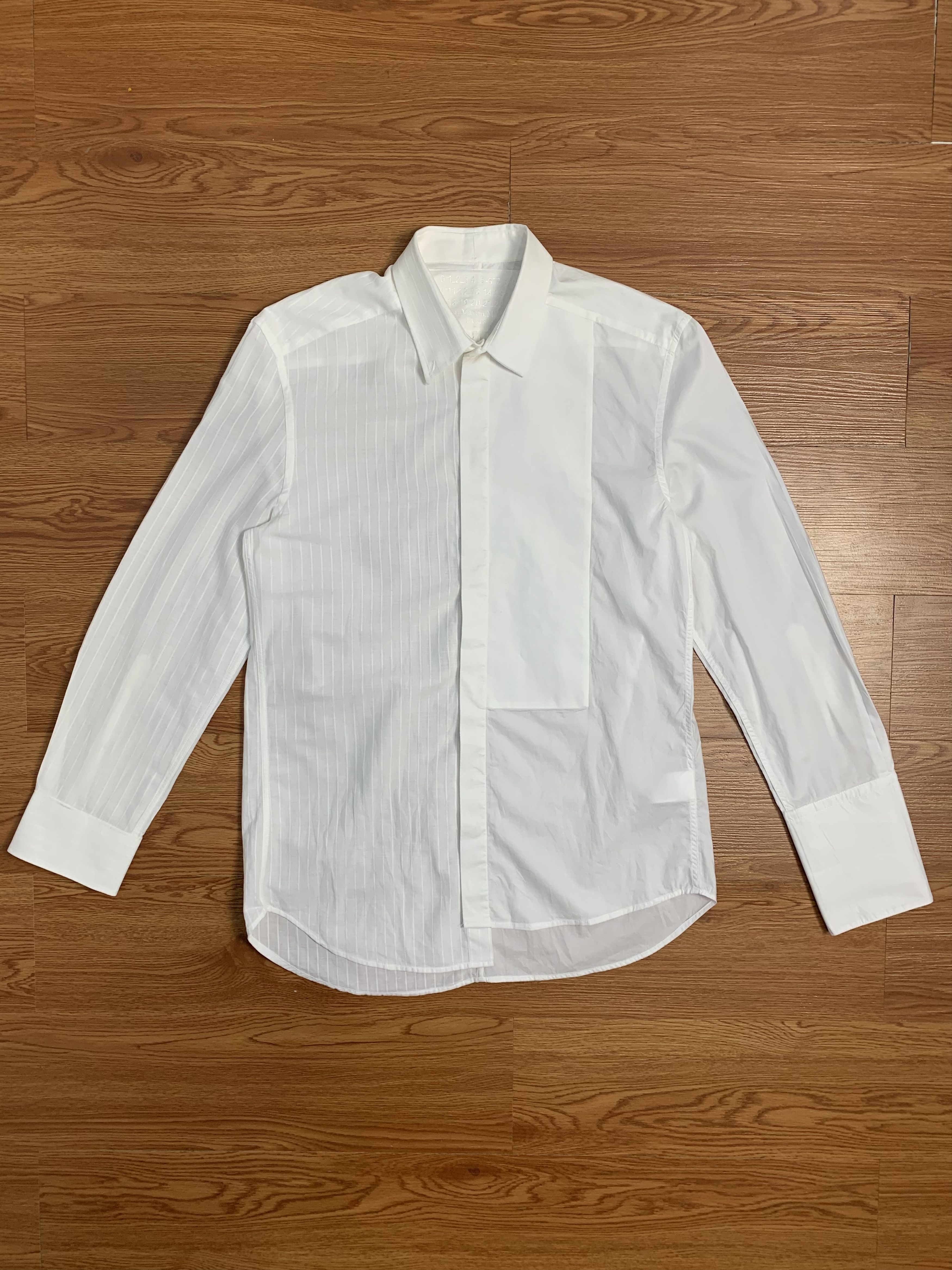 image of H&m x Maison Margiela Hnm Light Cotton Button Shirt in White, Men's (Size Medium)