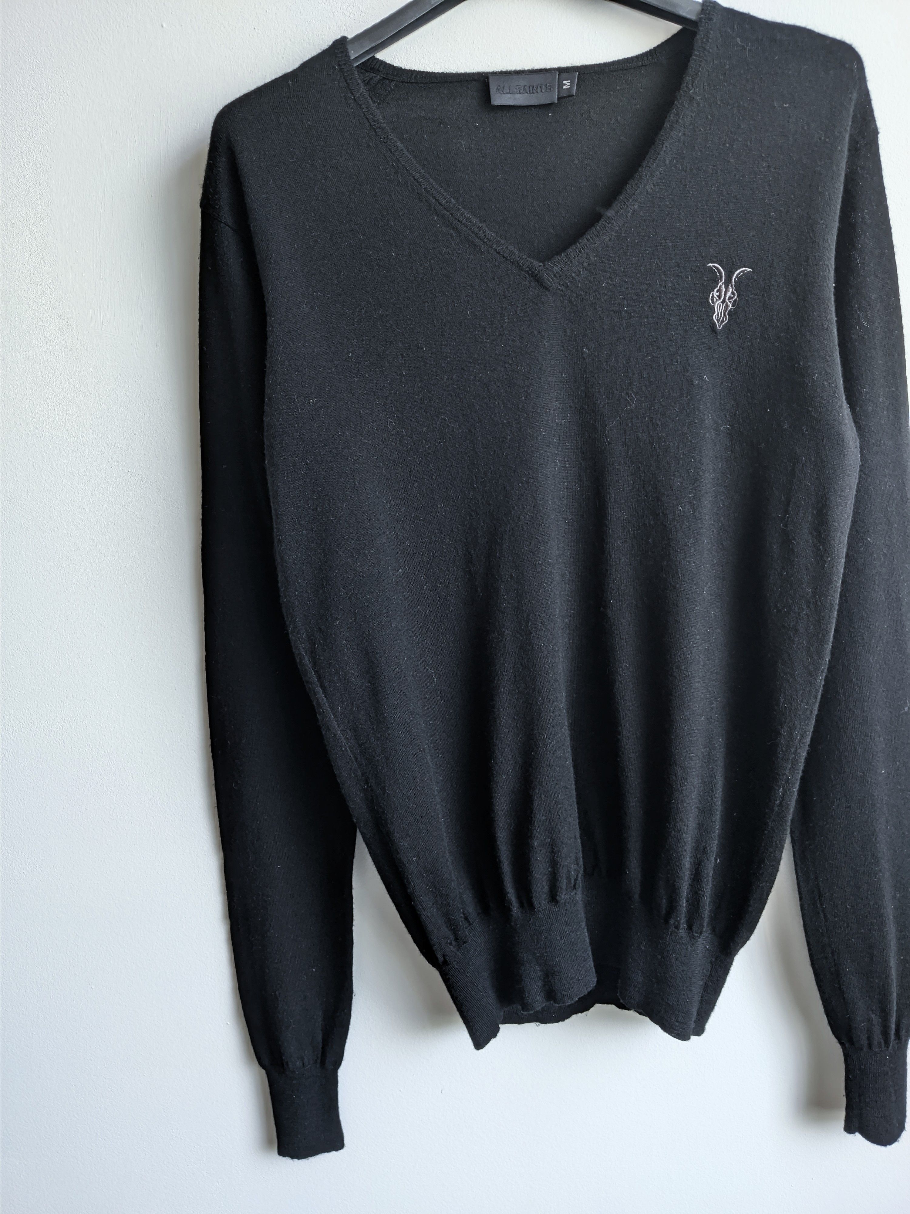 Allsaints AllSaints sweater pullover big logo black Size US M / EU 48-50 / 2 - 4 Thumbnail