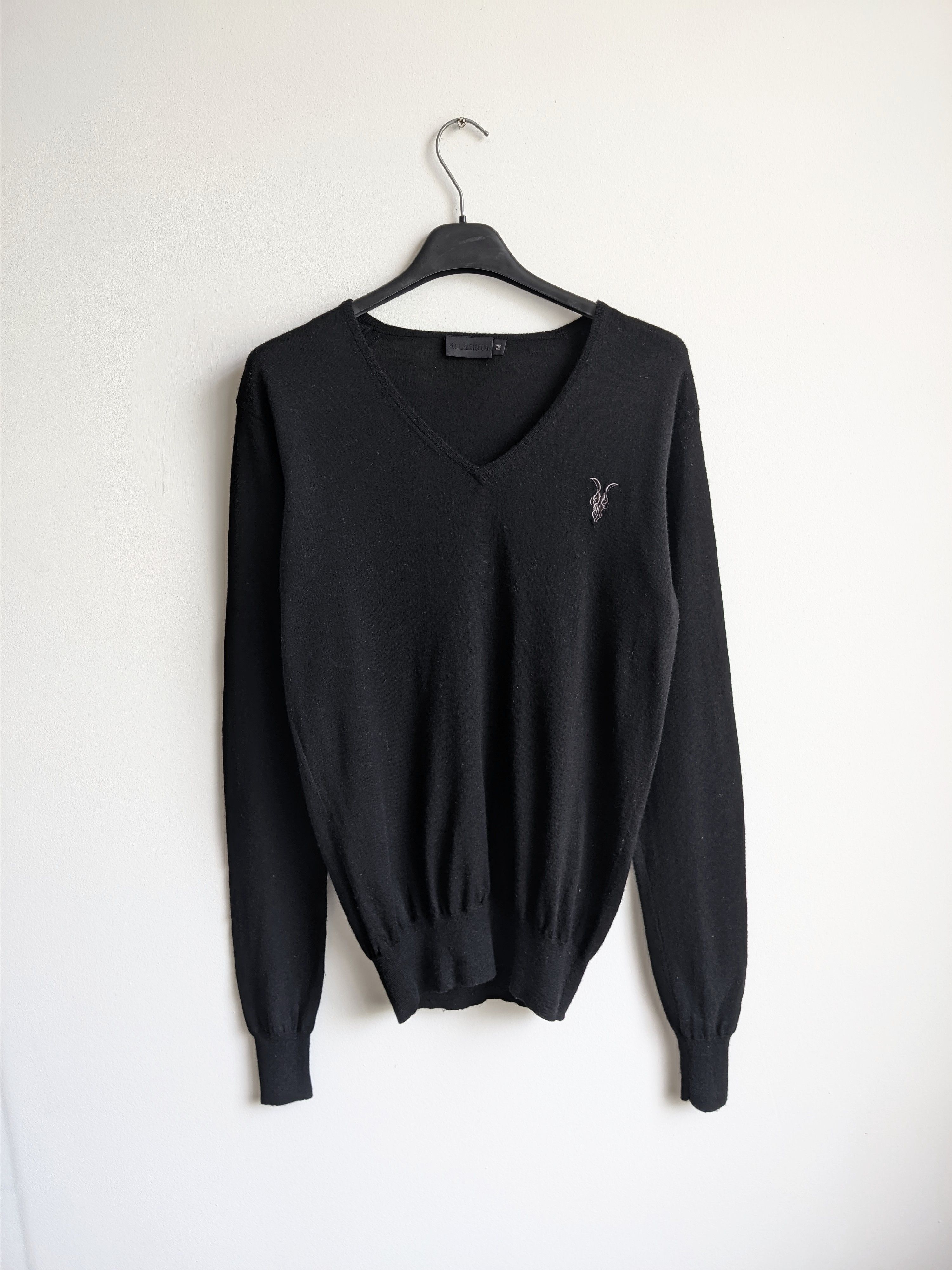 Allsaints AllSaints sweater pullover big logo black Size US M / EU 48-50 / 2 - 2 Thumbnail