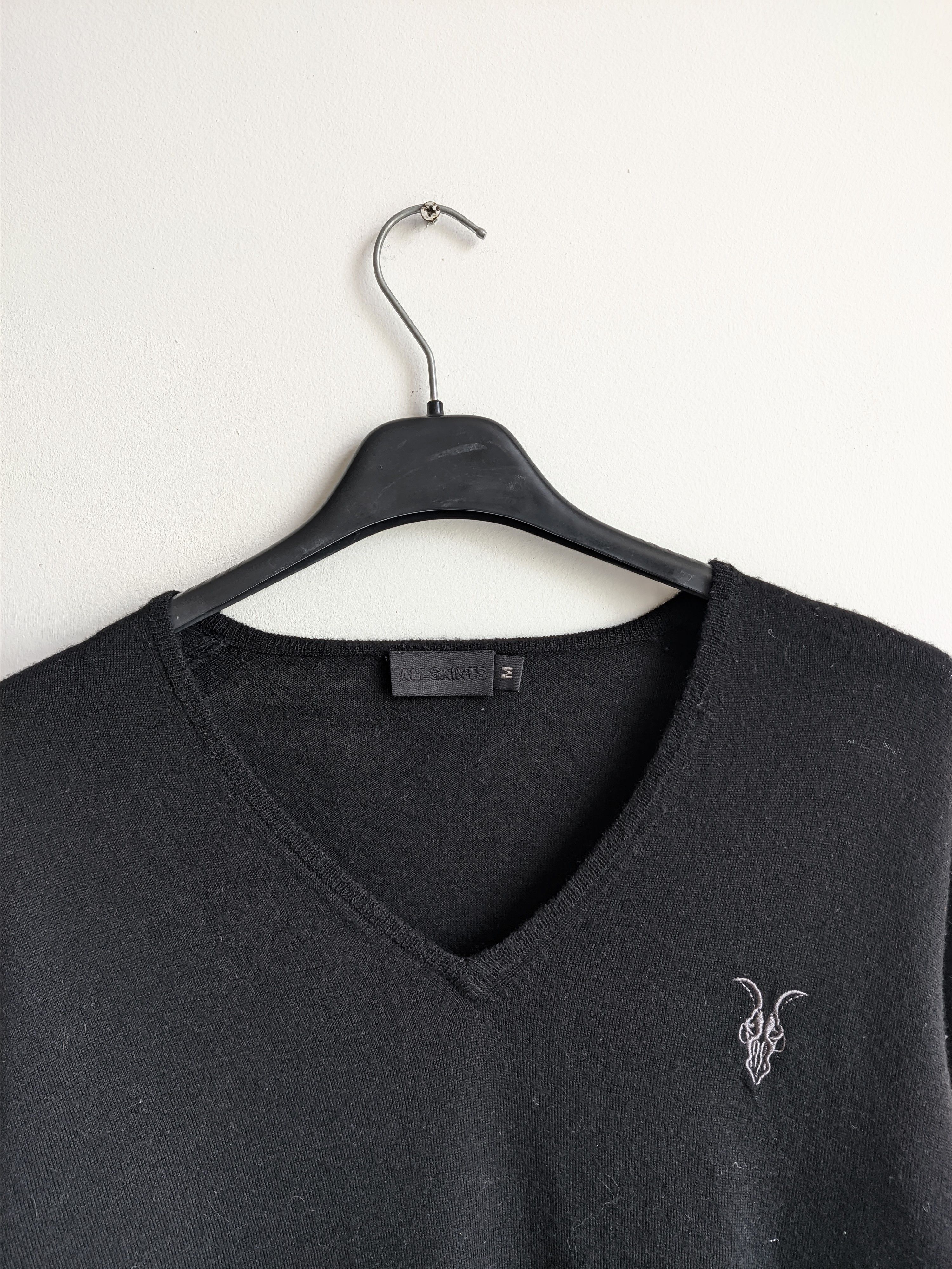 Allsaints AllSaints sweater pullover big logo black Size US M / EU 48-50 / 2 - 3 Thumbnail