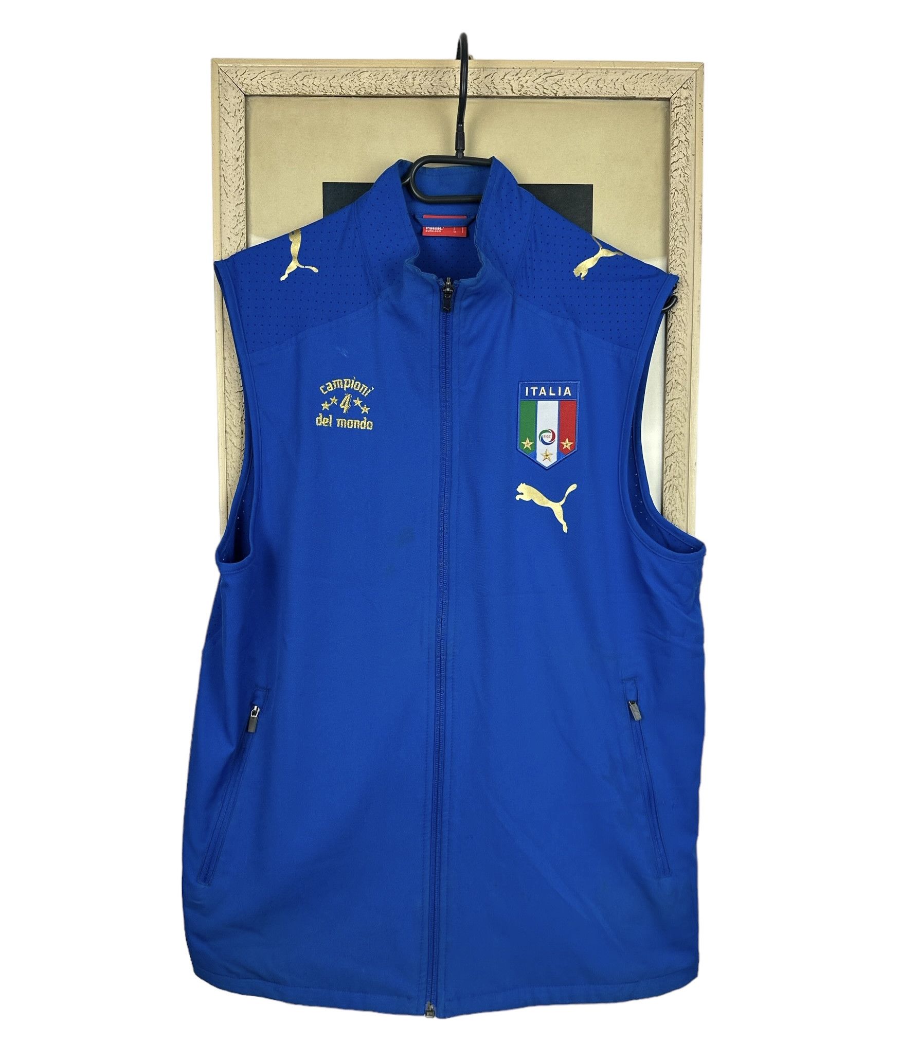 Puma Vintage Italy Football Soccer National Team Sport Vest Size US S / EU 44-46 / 1 - 1 Thumbnail