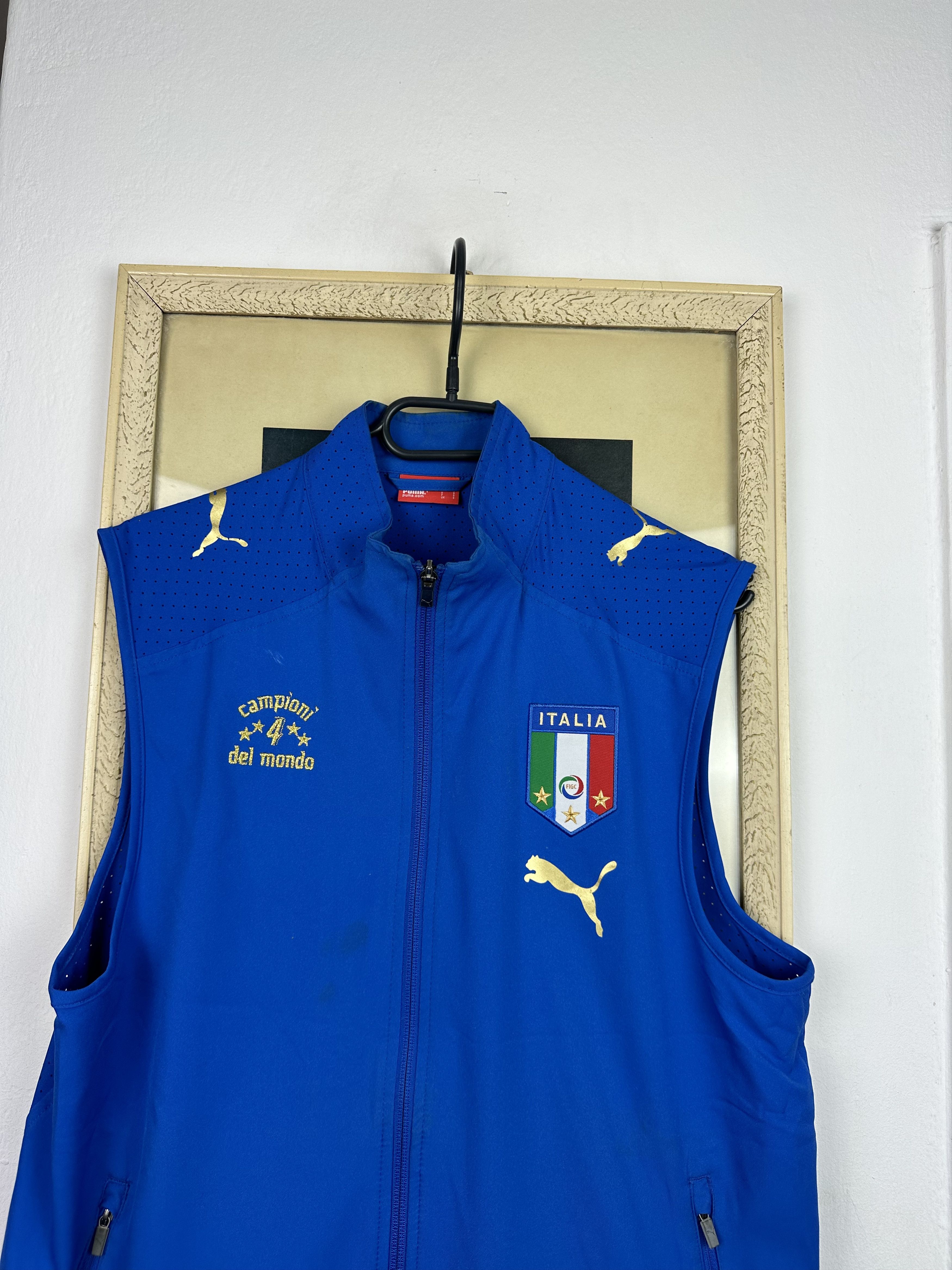 Puma Vintage Italy Football Soccer National Team Sport Vest Size US S / EU 44-46 / 1 - 2 Thumbnail