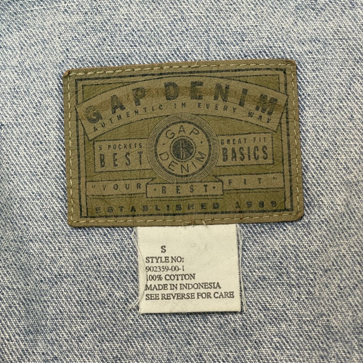 Gap 🔥LAST PRICE🔥Vintage Gap Denim Established 1969 Jacket Size US S / EU 44-46 / 1 - 9 Thumbnail