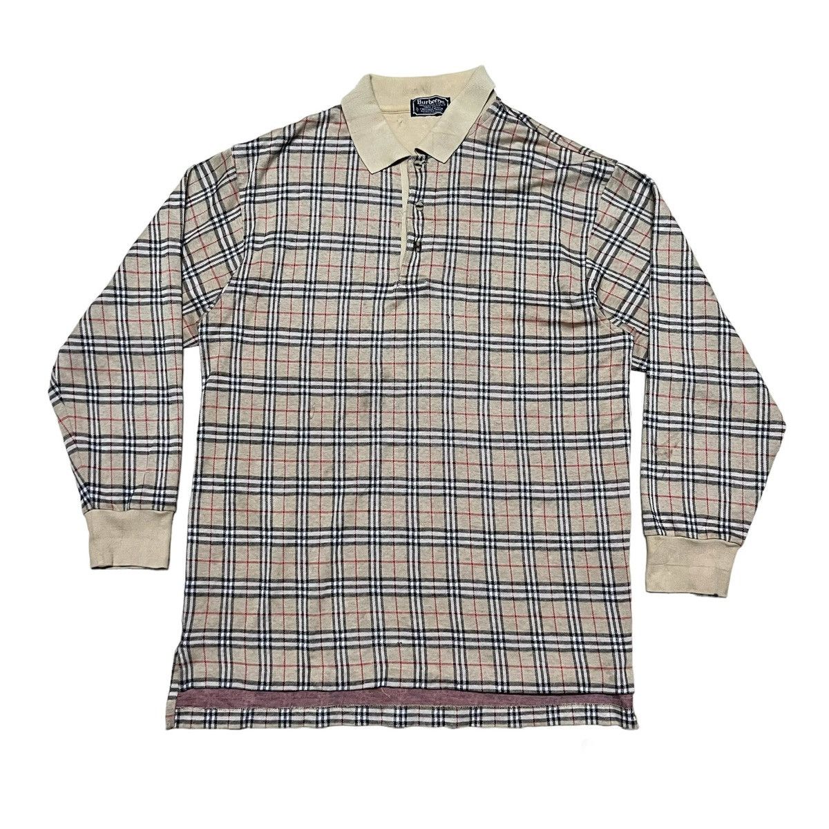 Burberry Nova Check Long Sleeve Shirt Tops