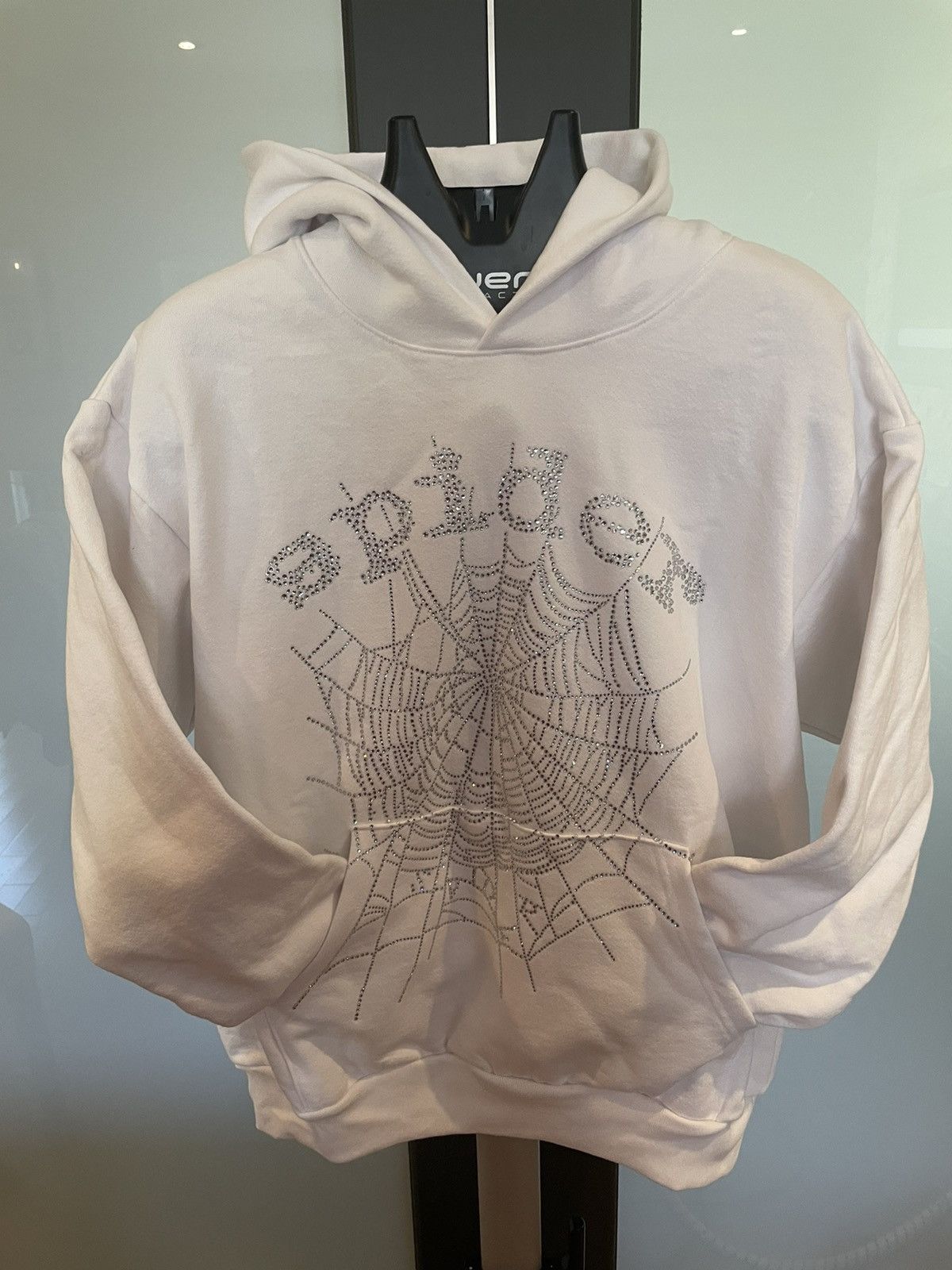 正規品　Sp5der OG rhinestones パーカー Sp5der Rhinestone OG Web V2 Hoodie Black Men's - FW24 - US