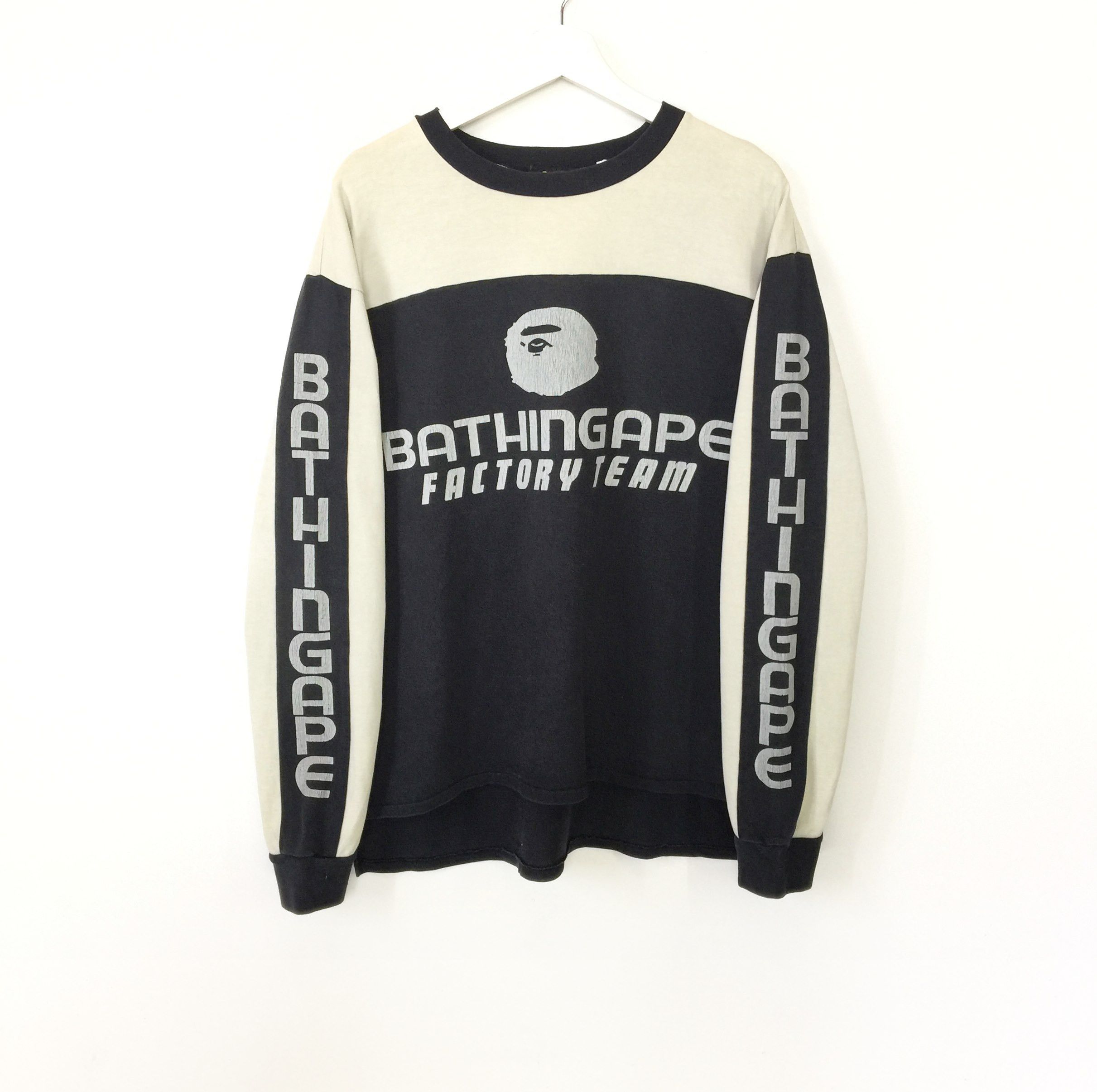 Bape Bathing ape factory team spell out logo pullover Size US L / EU 52-54 / 3 - 1 Thumbnail