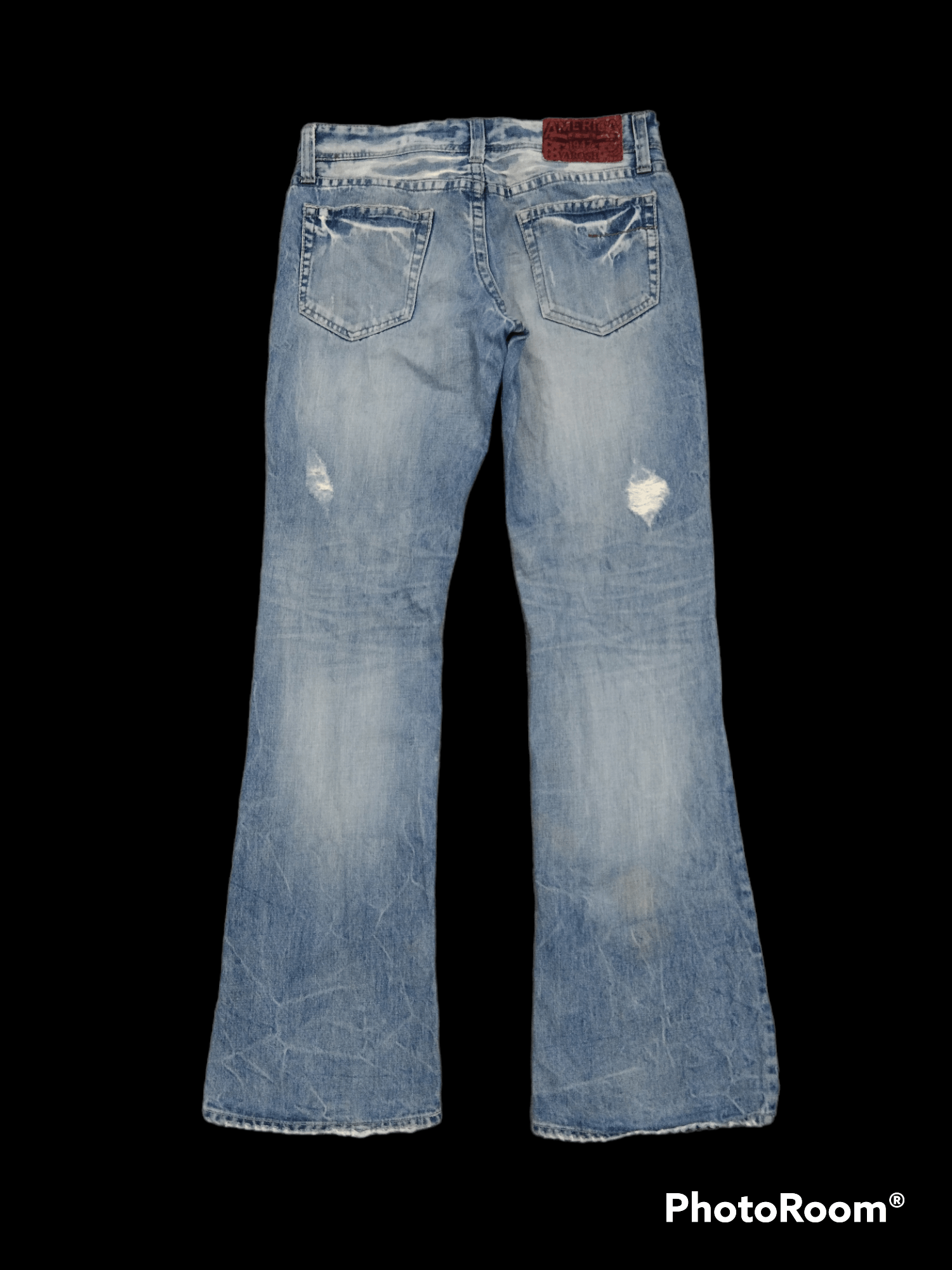 Other FLARE🔥SICK RIPED VAROS DENIM PANTS Size US 30 / EU 46 - 2 Thumbnail