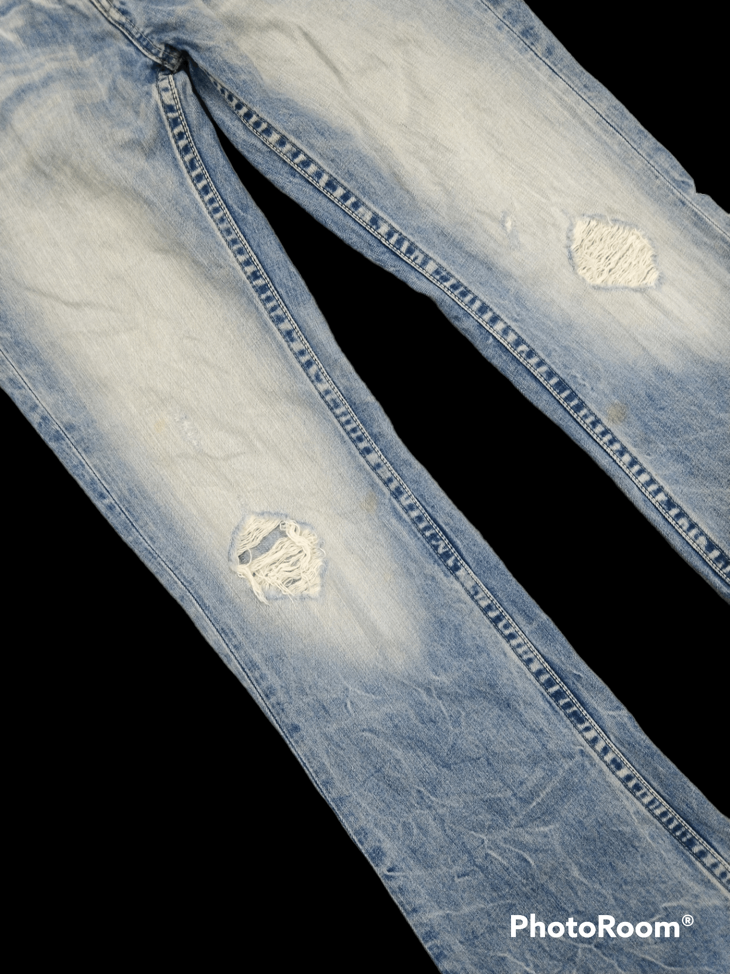 Other FLARE🔥SICK RIPED VAROS DENIM PANTS Size US 30 / EU 46 - 5 Thumbnail