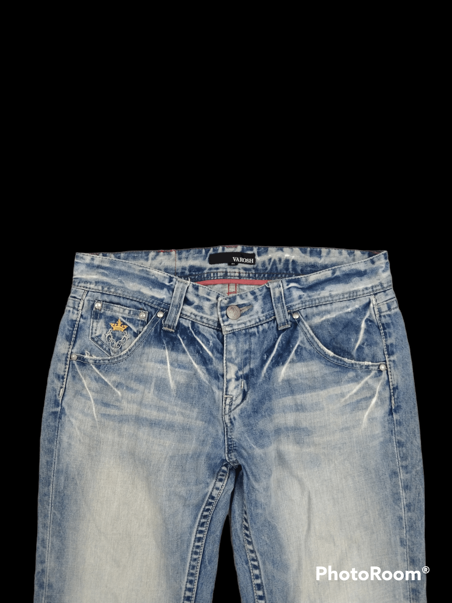 Other FLARE🔥SICK RIPED VAROS DENIM PANTS Size US 30 / EU 46 - 3 Thumbnail
