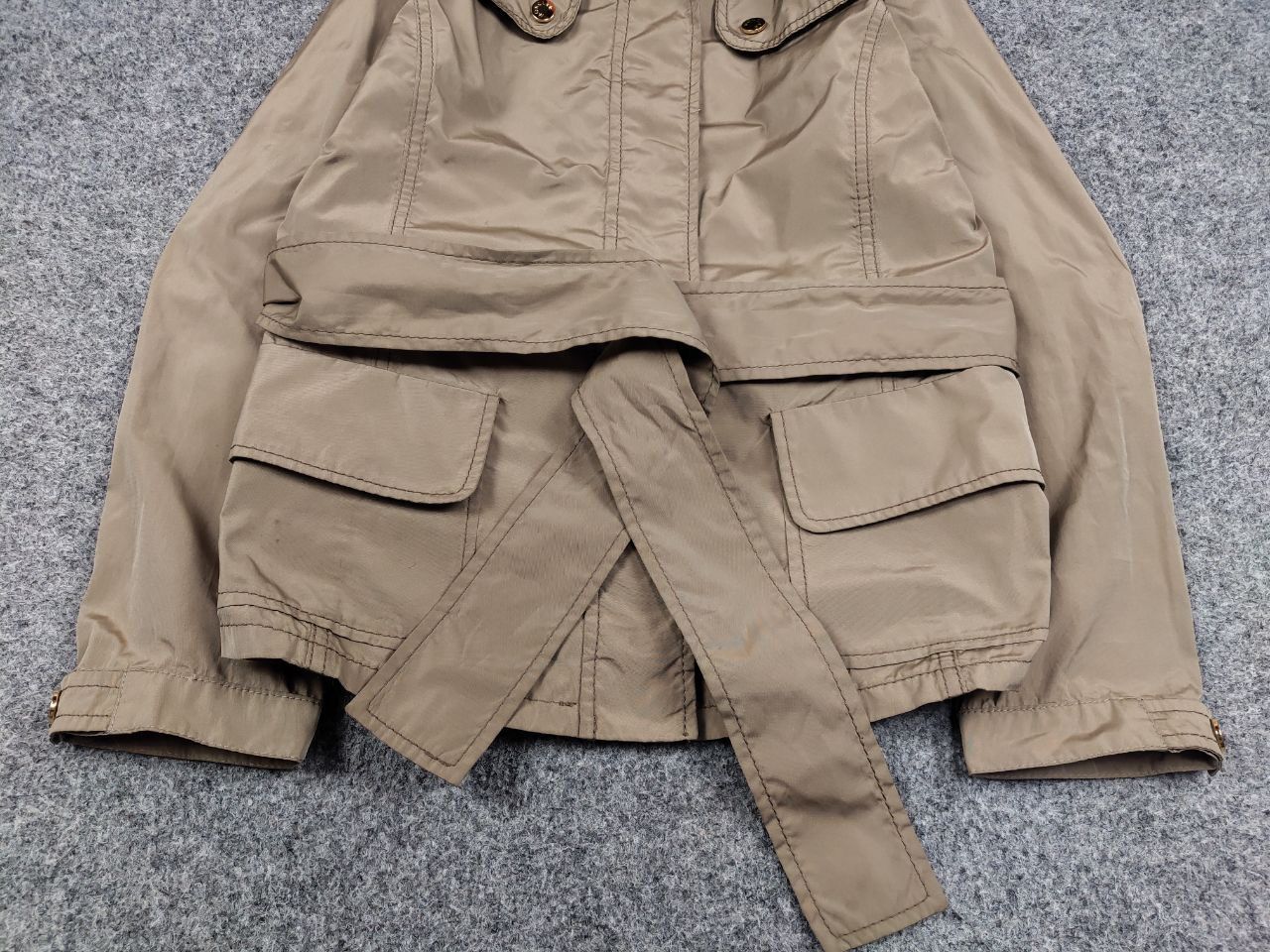 Moncler Moncler Malco Rosso Beige Belt Jacket Womens Size S / US 4 / IT 40 - 9 Thumbnail