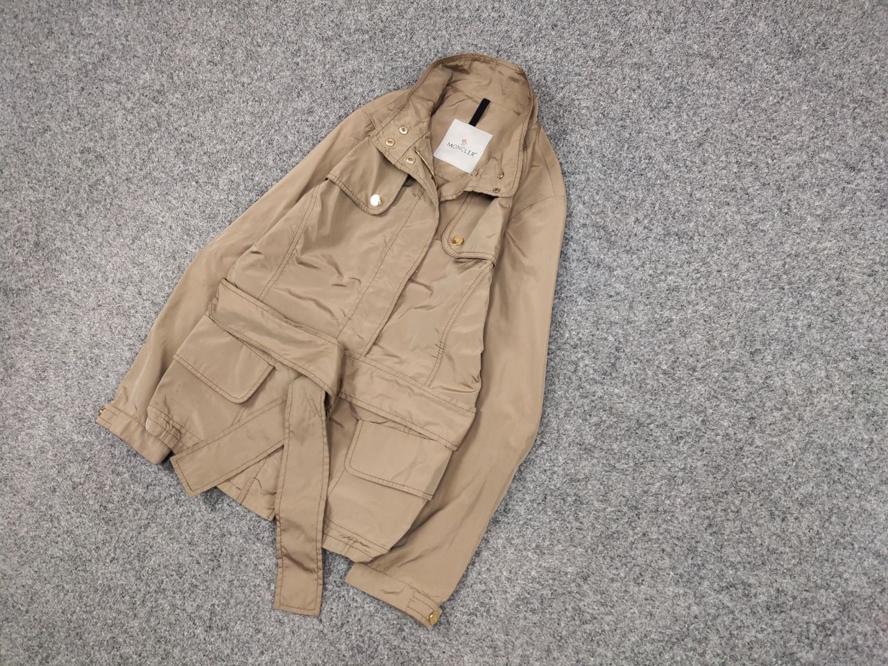 Moncler Moncler Malco Rosso Beige Belt Jacket Womens Size S / US 4 / IT 40 - 3 Thumbnail