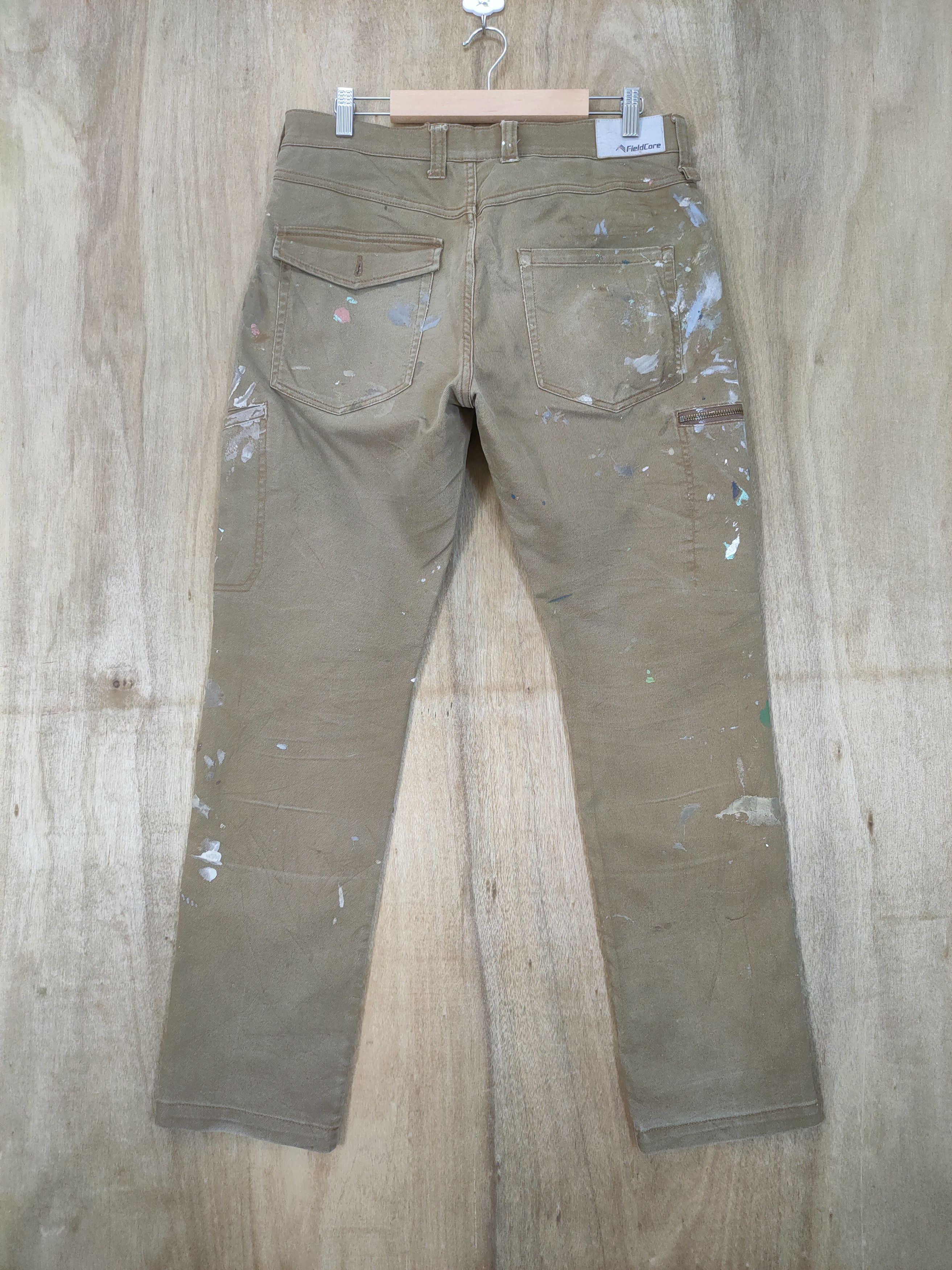 Japanese Brand VINTAGE CUSTOM PAINT FADED CARGO PANTS Size US 32 / EU 48 - 5 Thumbnail