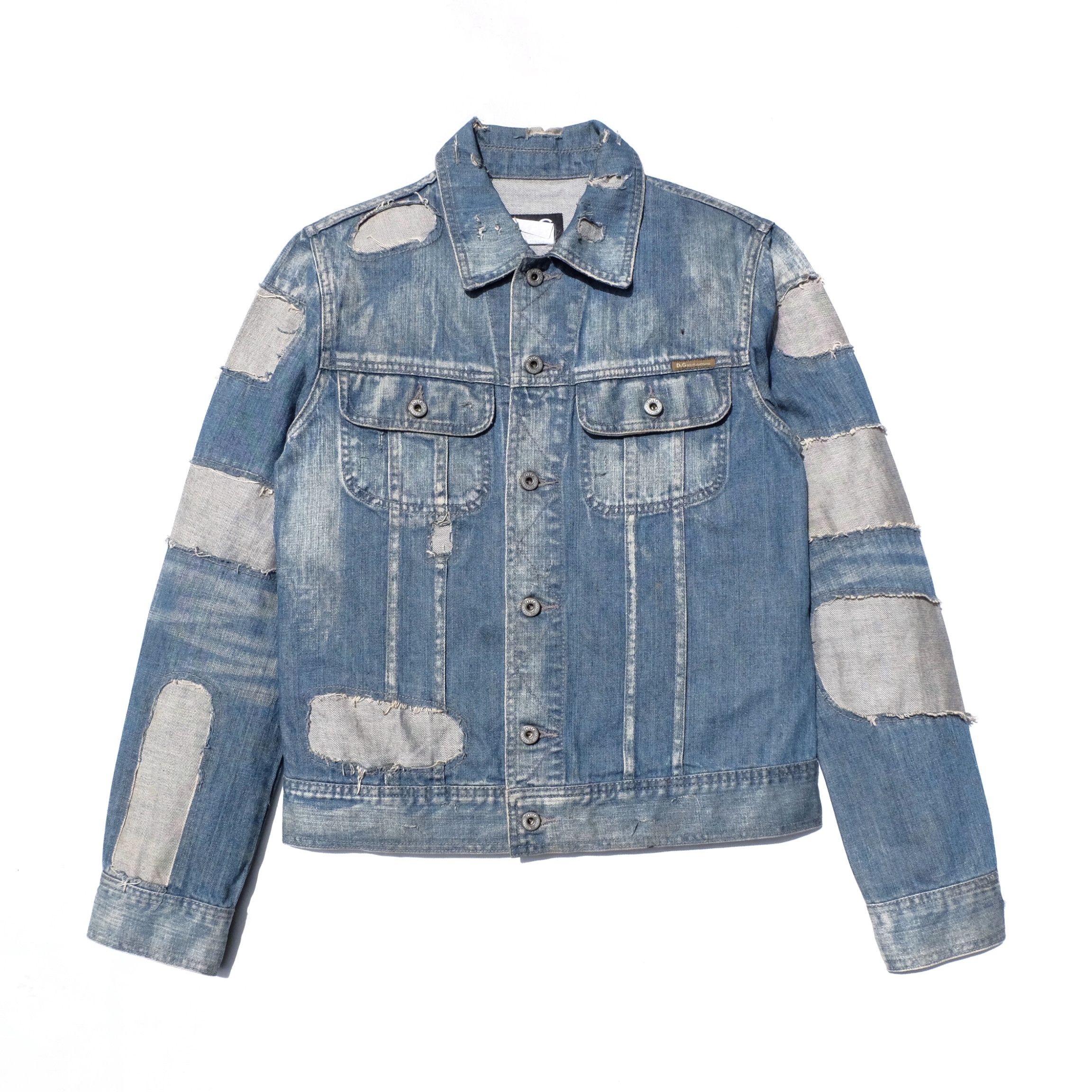 Dolce & Gabbana Dolce & Gabbana patchwork denim jacket Size US M / EU 48-50 / 2 - 1 Thumbnail
