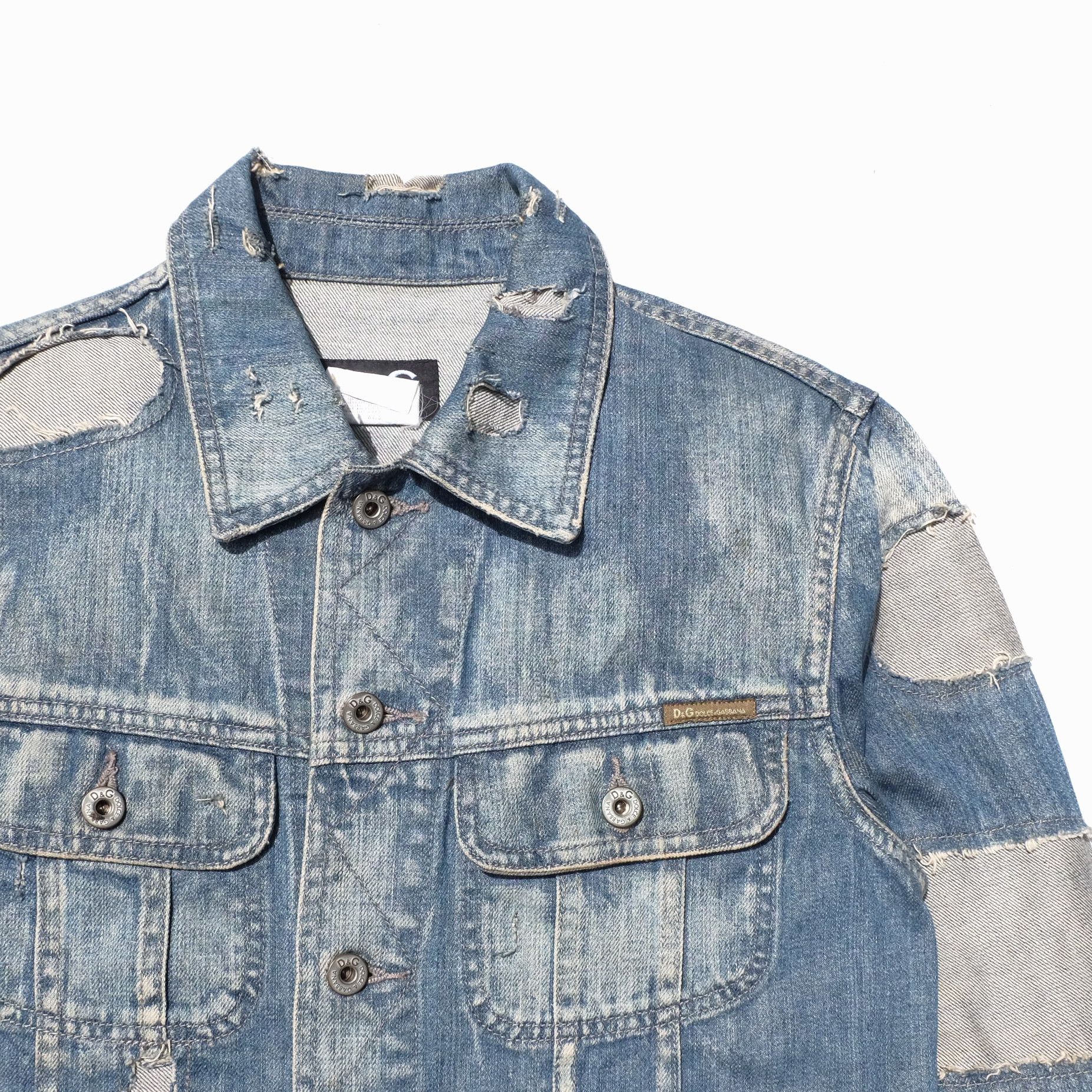 Dolce & Gabbana Dolce & Gabbana patchwork denim jacket Size US M / EU 48-50 / 2 - 3 Thumbnail