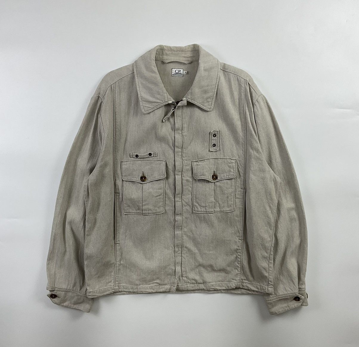 image of C P Company x Massimo Osti C.p Company X Massimo Osti Denim Work Jacket, Men's (Size Medium)