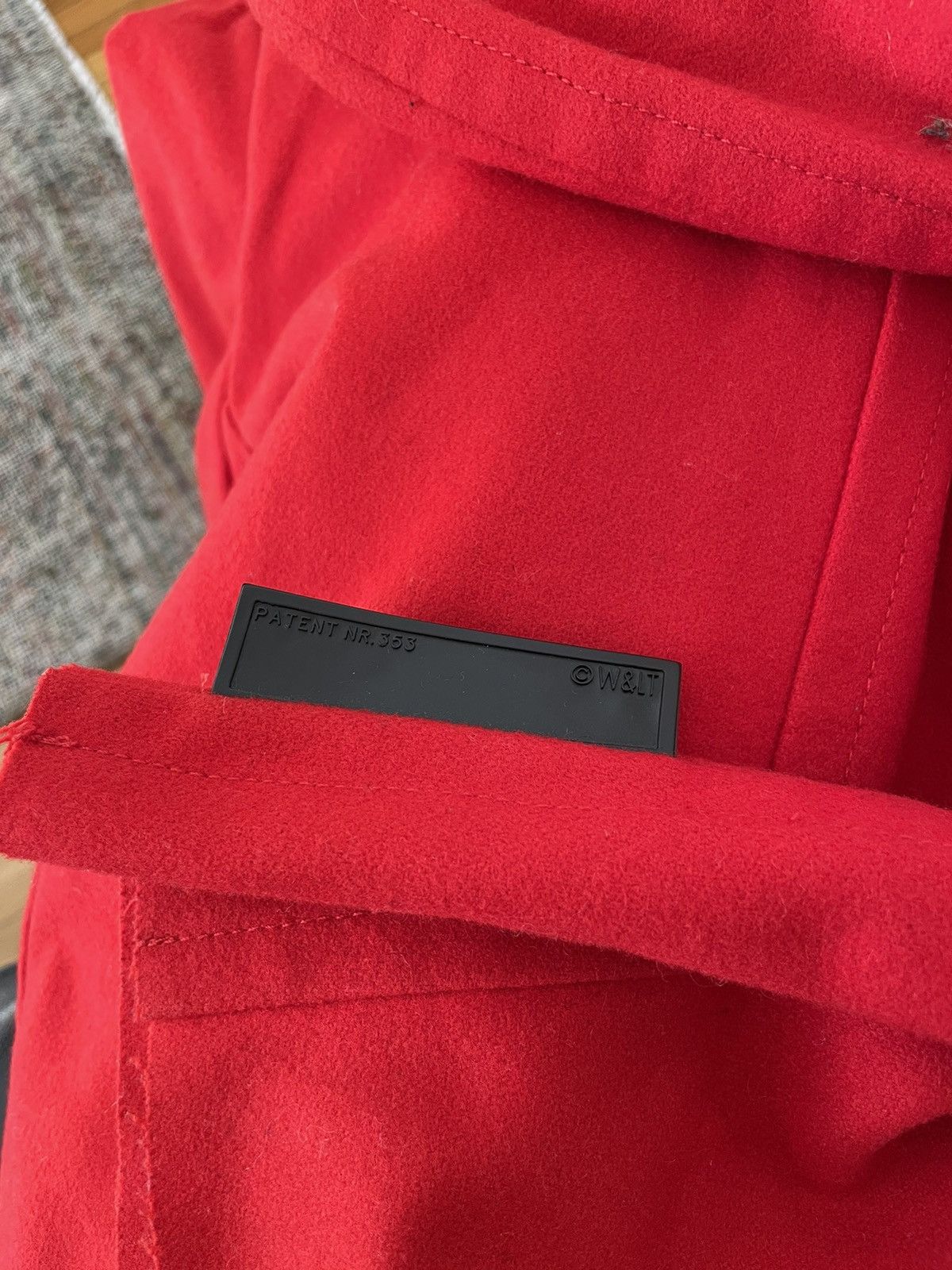 Walter Van Beirendonck AW1997 Red Wool Hooded Jacket Size M / US 6-8 / IT 42-44 - 3 Thumbnail