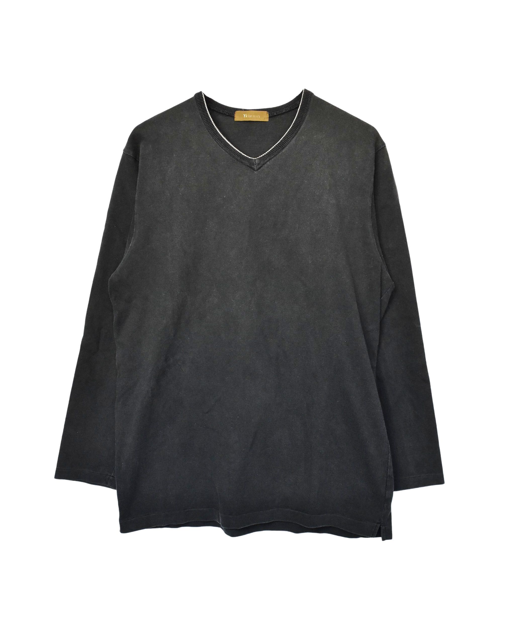 Tシャツ・カットソー Yohji Yamamoto WOOL CAMOFRAGE LONG SLEEVE T-SHIRT Y's Yohji Yamamoto 23AW Camouflage Jacquard Long Sleeve T