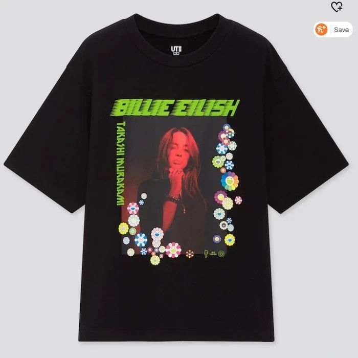 Billie Eilish Medium Women's BILLIE EILISH TAKASHI MURAKAMI BLACK T-SHIRT Size M / US 6-8 / IT 42-44 - 1 Thumbnail