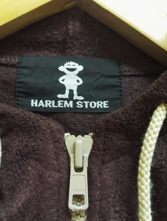Japanese Brand 🔥Rare🔥 Harlem Store Fleece Sweater Full zipper (c28) Size US M / EU 48-50 / 2 - 4 Thumbnail