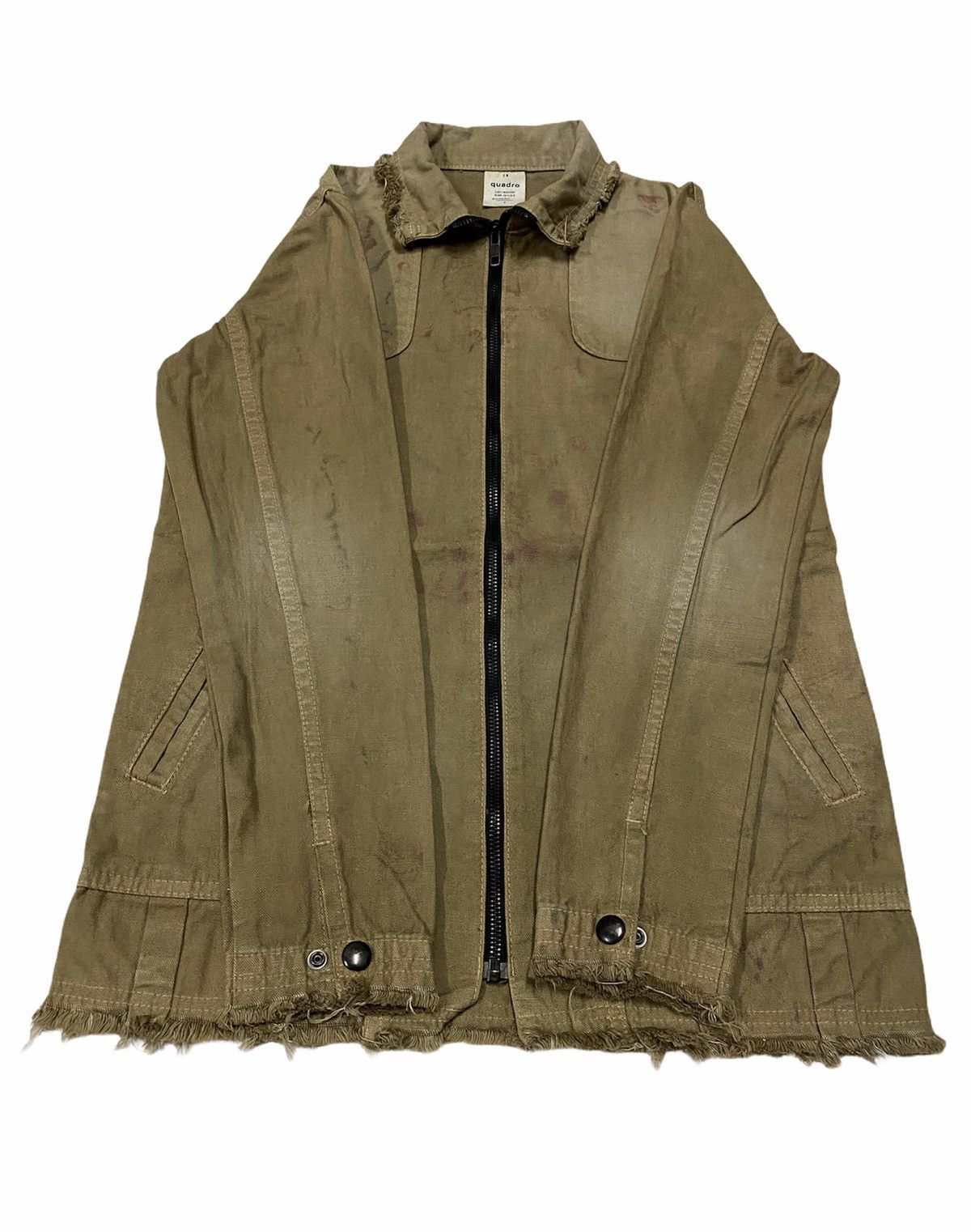 Designer × Japanese Brand Quadro Distressed Jacket Size US XXS / EU 40 - 5 Thumbnail