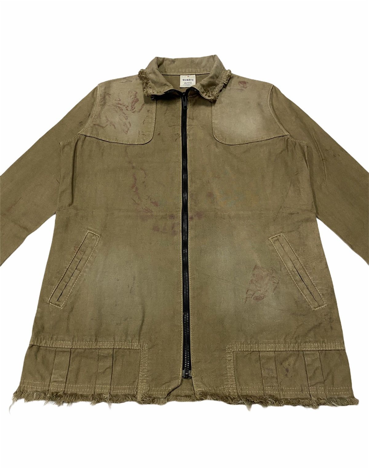 Designer × Japanese Brand Quadro Distressed Jacket Size US XXS / EU 40 - 3 Thumbnail