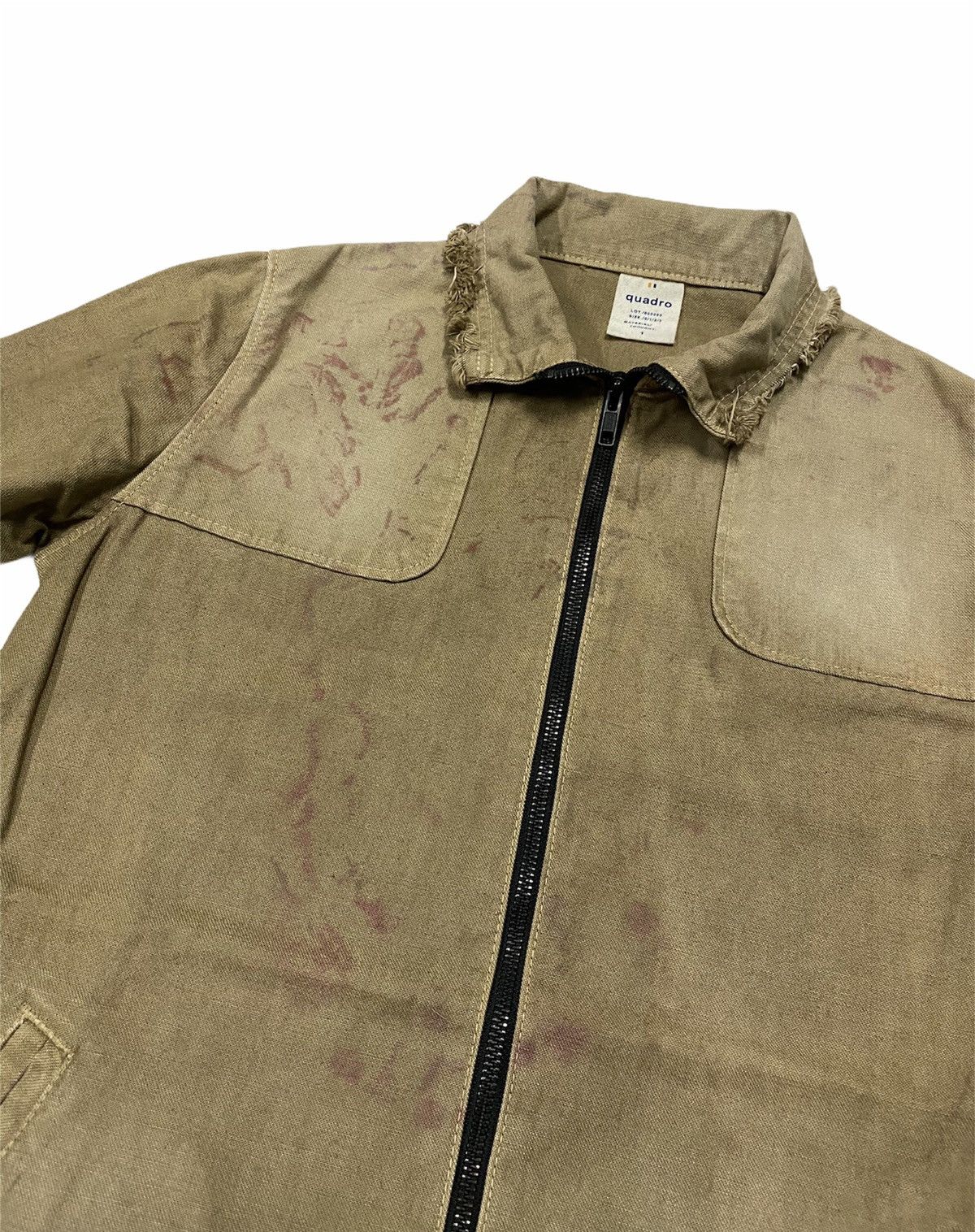 Designer × Japanese Brand Quadro Distressed Jacket Size US XXS / EU 40 - 10 Thumbnail