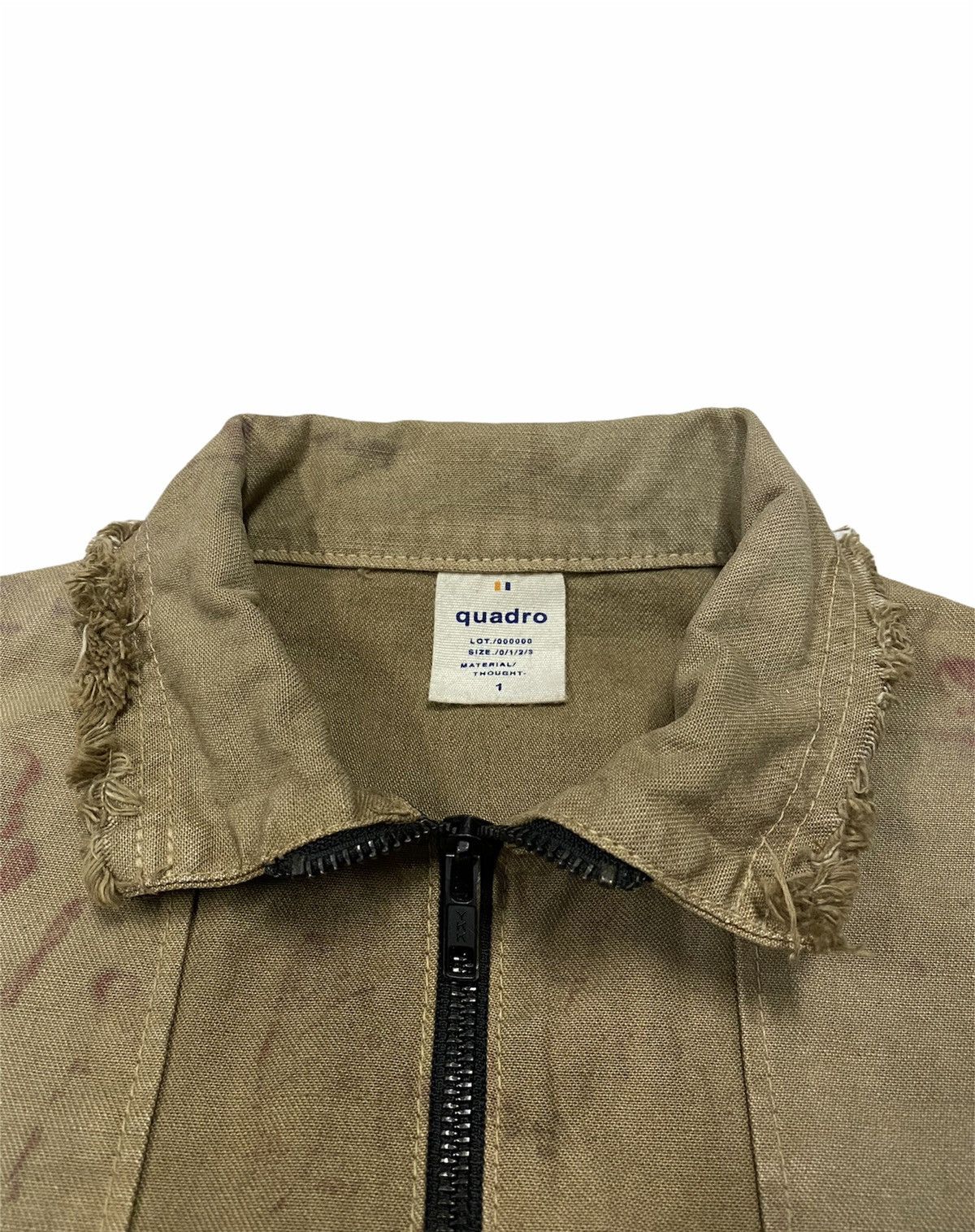 Designer × Japanese Brand Quadro Distressed Jacket Size US XXS / EU 40 - 9 Thumbnail
