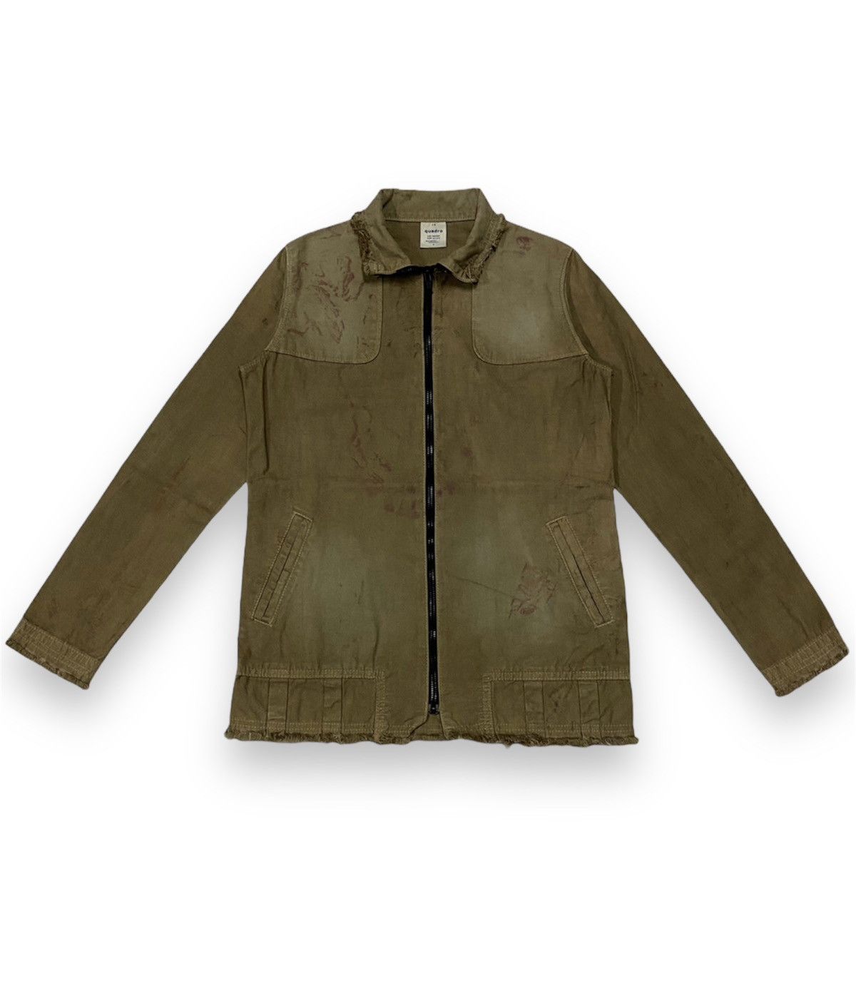 Designer × Japanese Brand Quadro Distressed Jacket Size US XXS / EU 40 - 1 Thumbnail