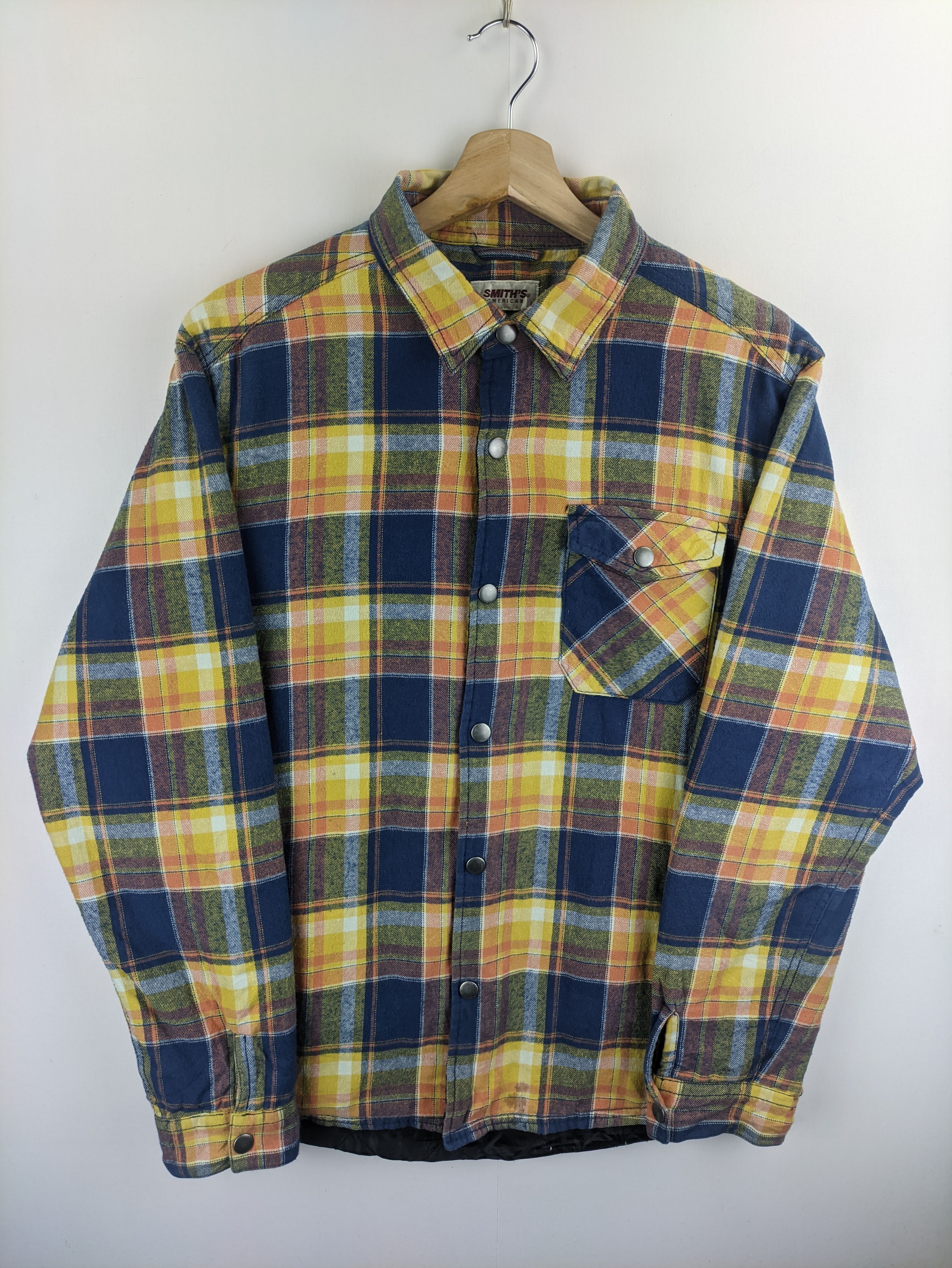 Flannel × Vintage Steals🔥Flannel Jacket Plaid by Smith's American Size US M / EU 48-50 / 2 - 6 Thumbnail