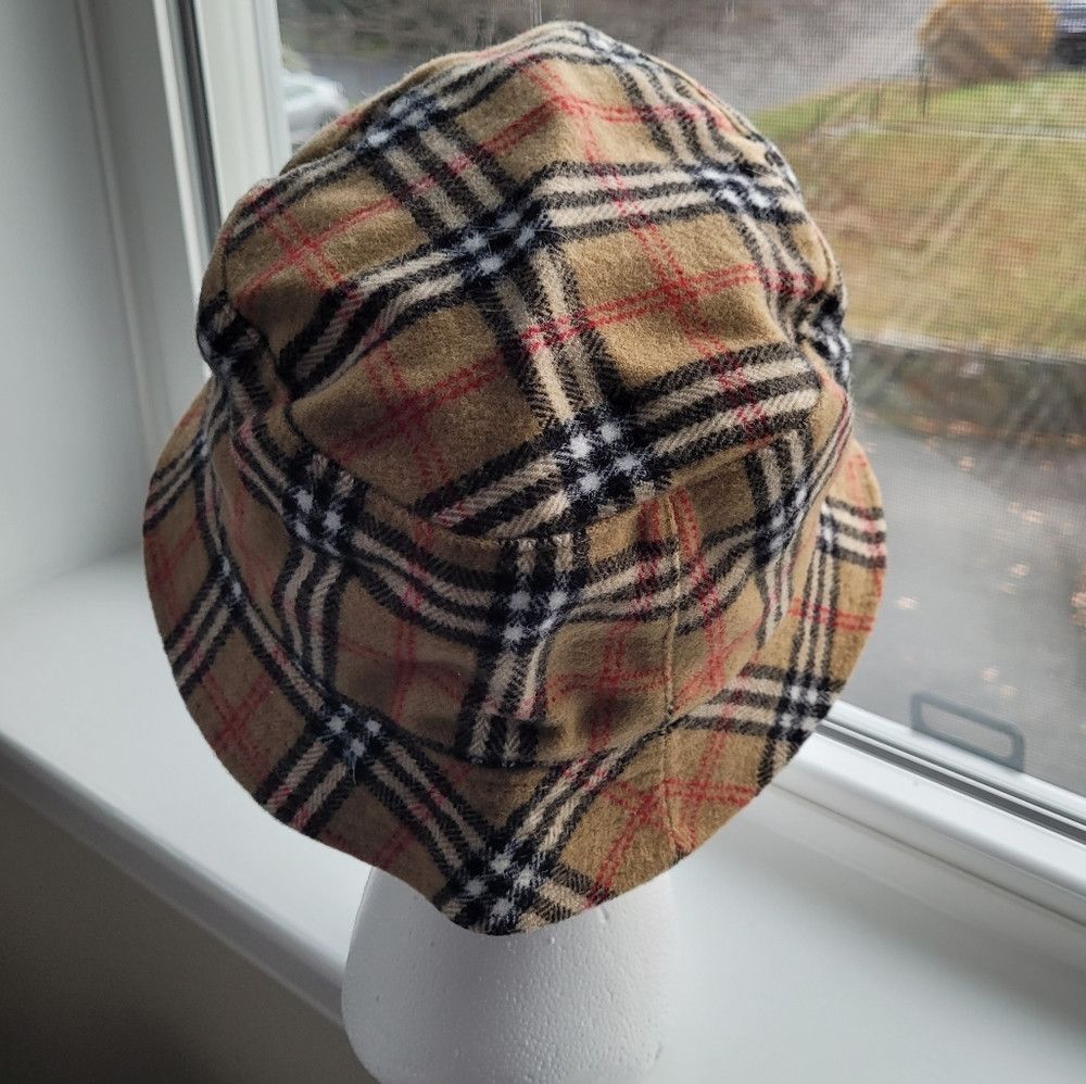 Vintage Plaid Bucket Hat Size ONE SIZE - 3 Thumbnail