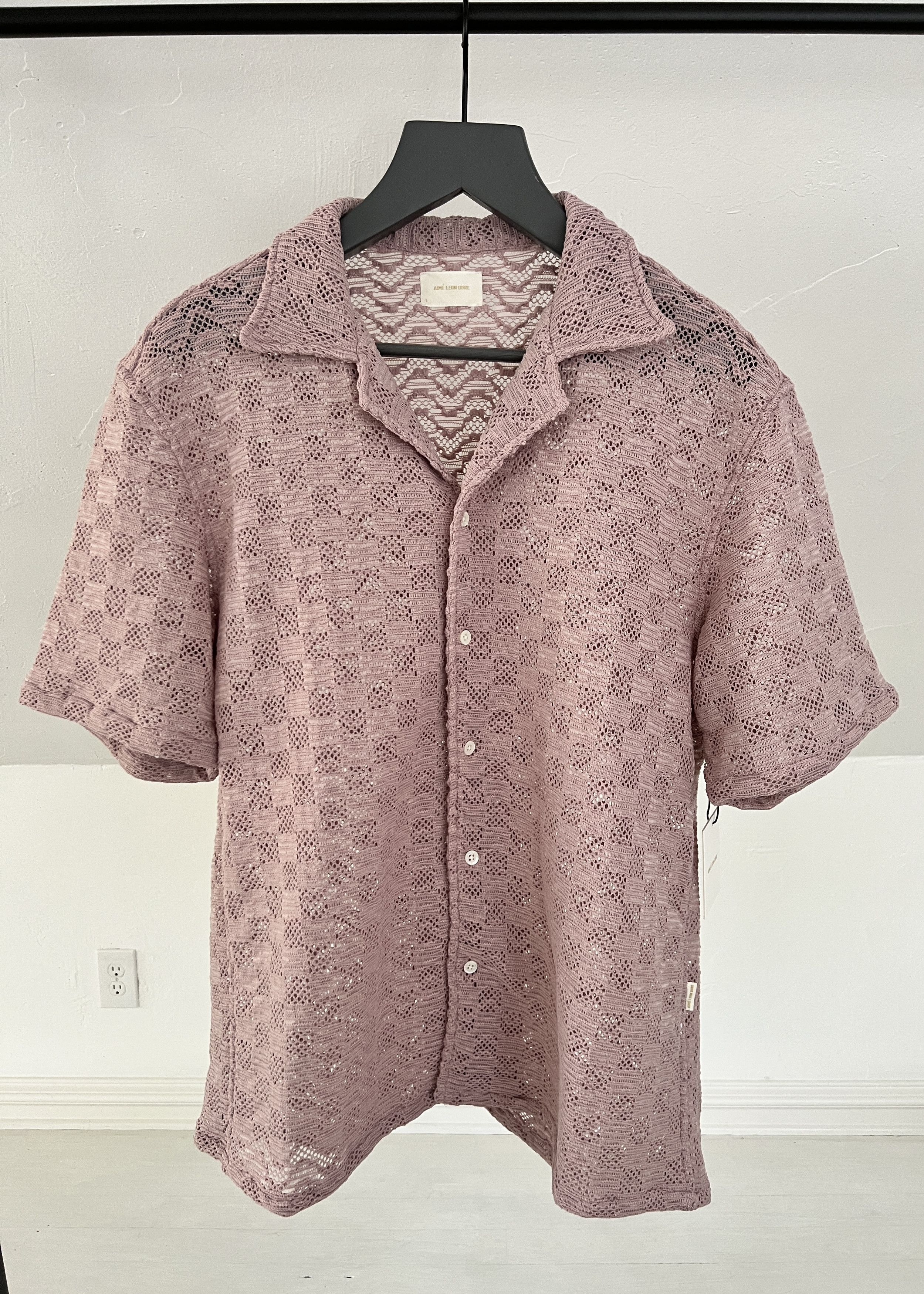 image of Aime Leon Dore Rico Shirt in Violet Ice, Men's (Size Large)