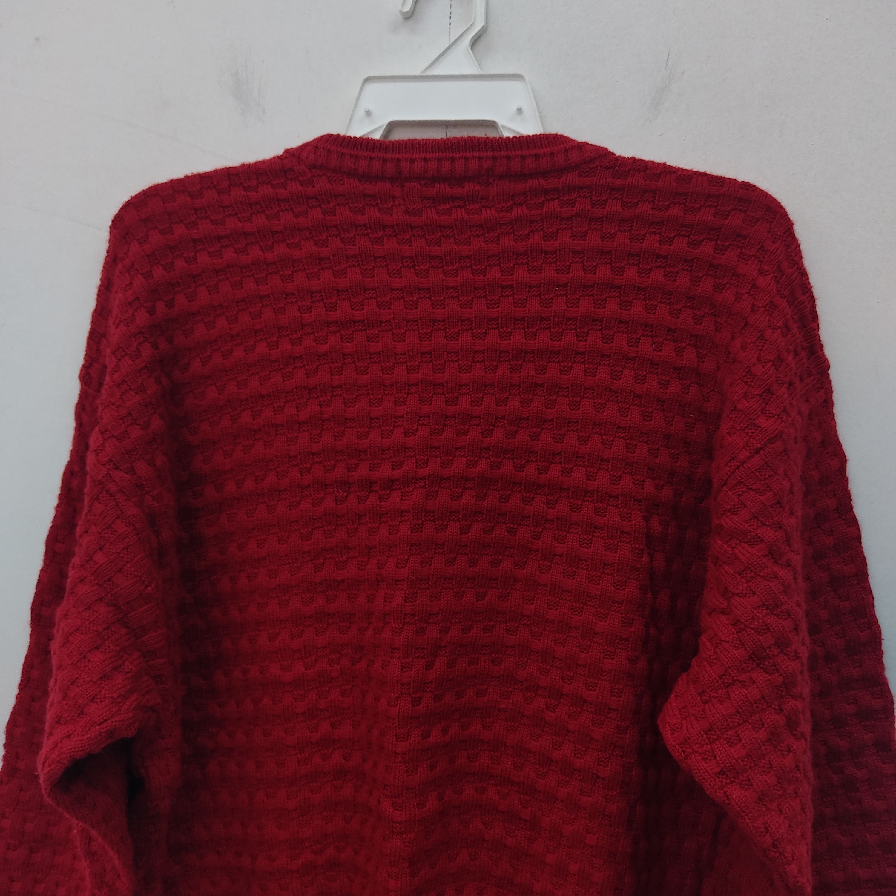 Japanese Brand × Other Lion With Wing And Sun Embroidered Red Knitwear Jumper Size L / US 10 / IT 46 - 12 Thumbnail
