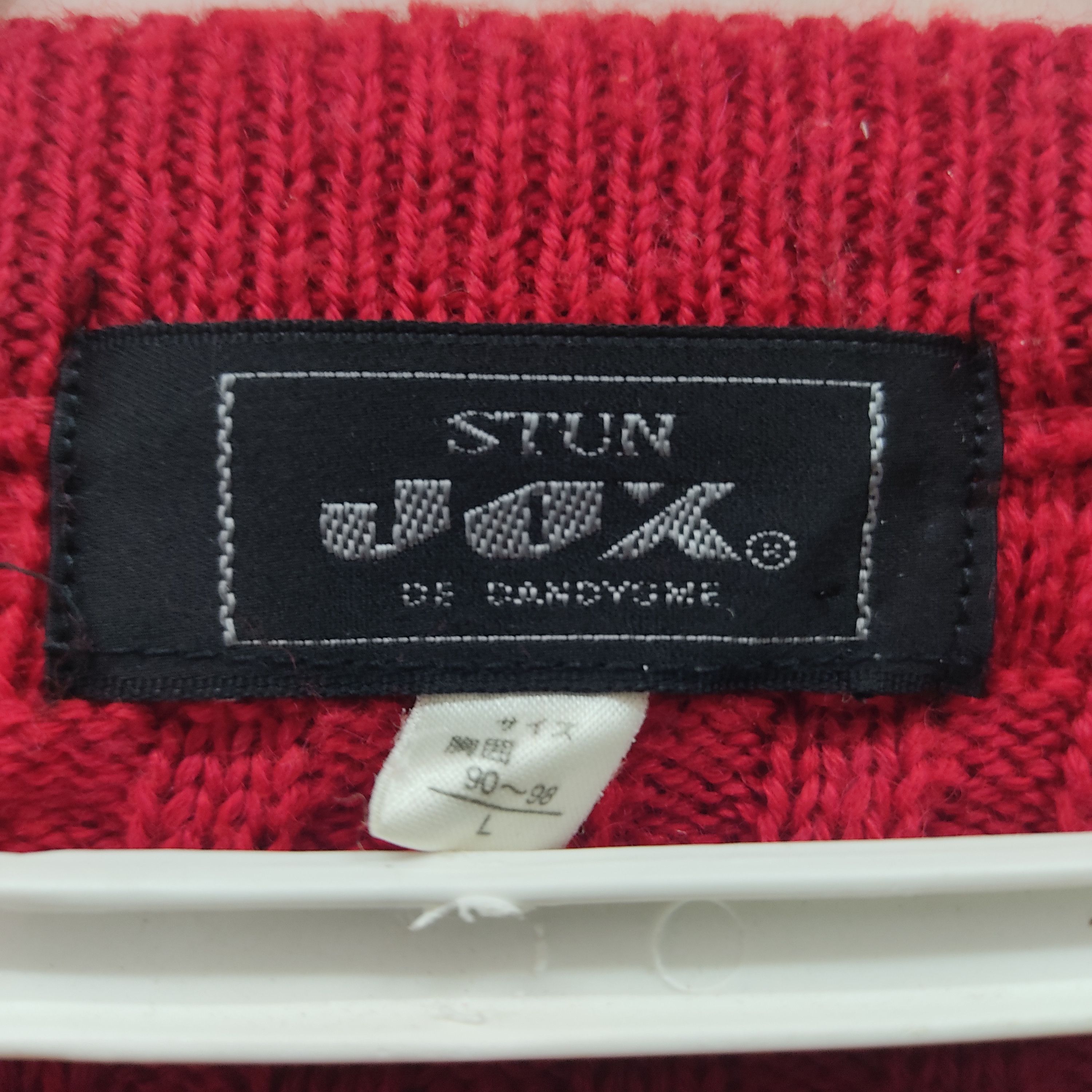 Japanese Brand × Other Lion With Wing And Sun Embroidered Red Knitwear Jumper Size L / US 10 / IT 46 - 10 Thumbnail