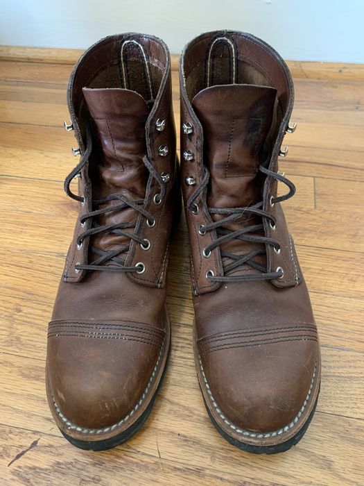 Red Wing Red Wing Iron Ranger 8111 Leather Boots with Vibram Lug Sole ...