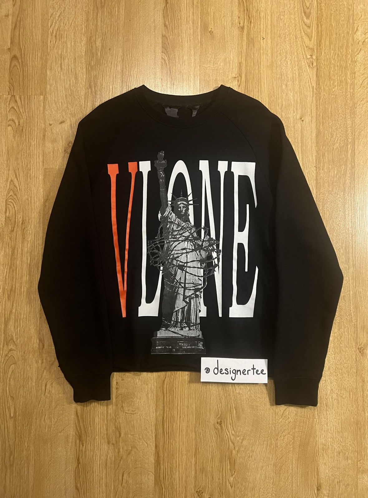 Rare × Streetwear × Vlone Vlone “Statue of Liberty” Crewneck