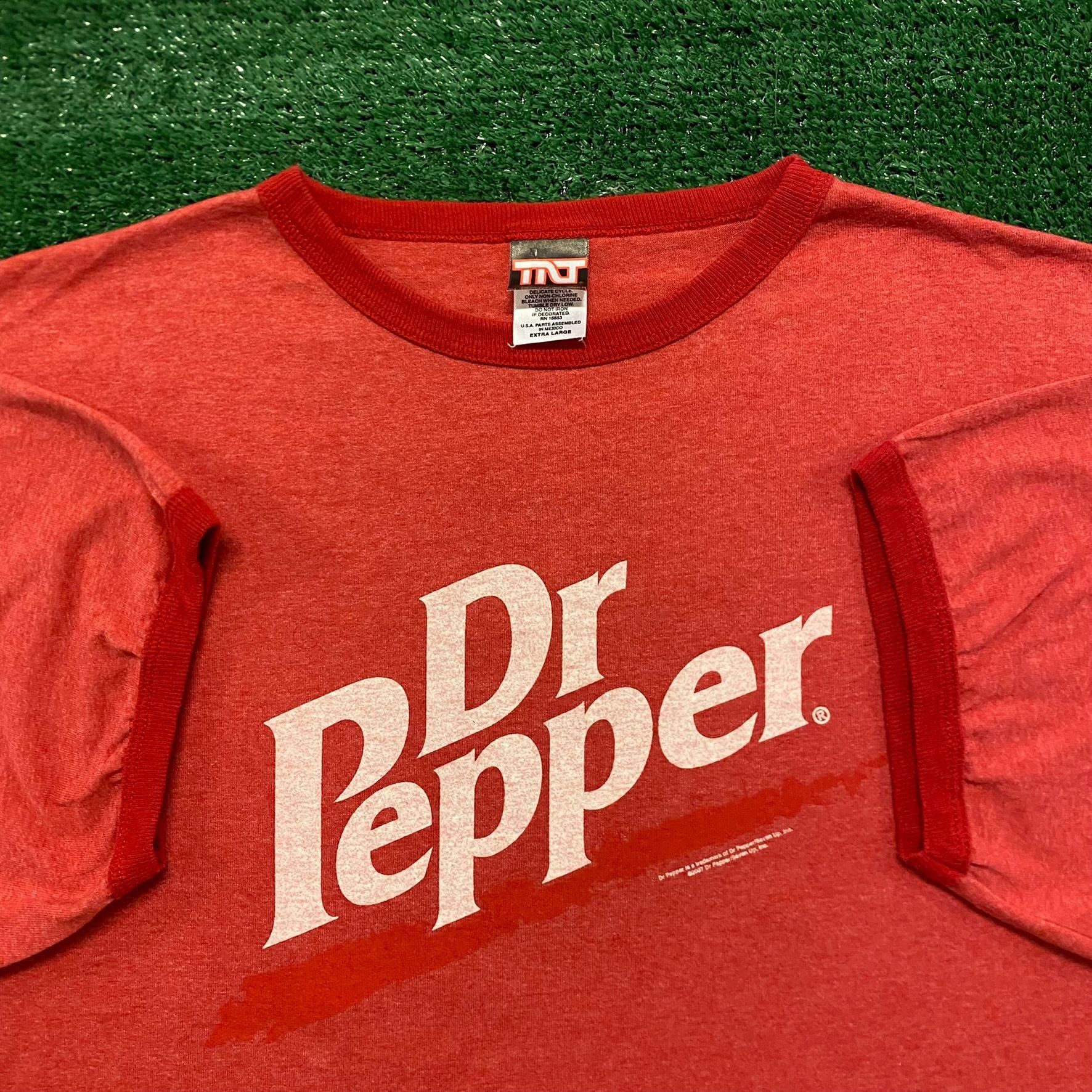 Junk Food Dr. Pepper Vintage Soda Junk Food Ringer T-Shirt Size US XL / EU 56 / 4 - 2 Thumbnail