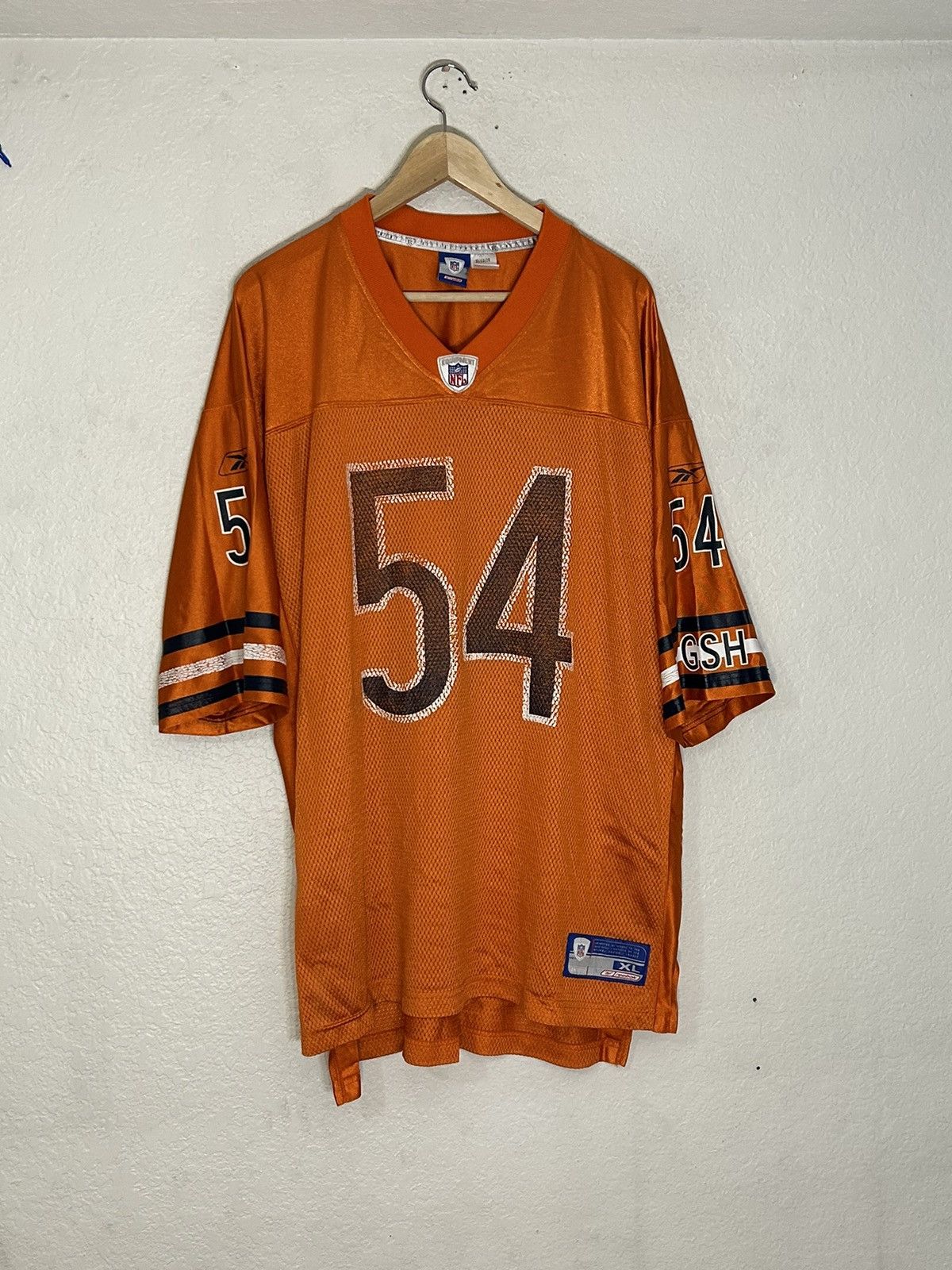 Vintage Brian Urlacher Chicago Bears #54 Reebok Jersey Blue Youth Medium  VTG NFL