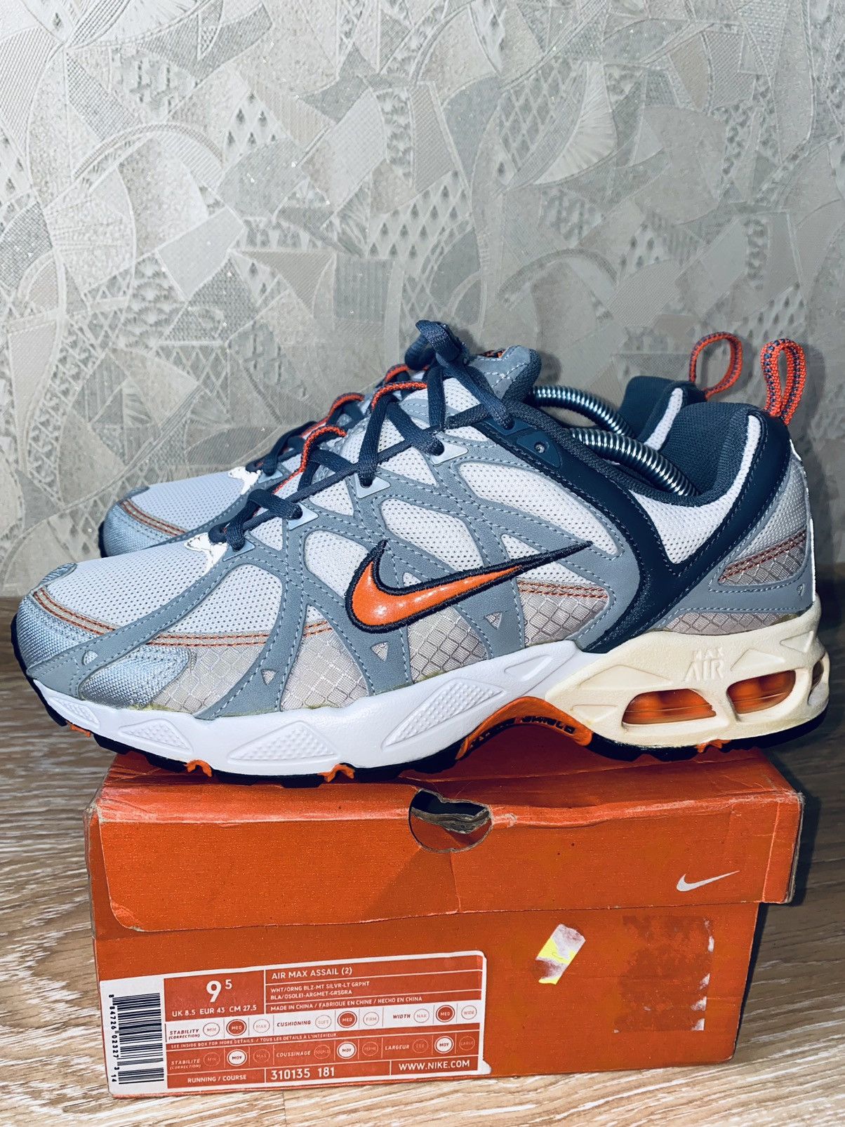 image of Nike Acg Air Max Trail Zoom Terra Sertiq Tn Humara Mowabb Cdg React Shoes in Silver (Size 9.5)