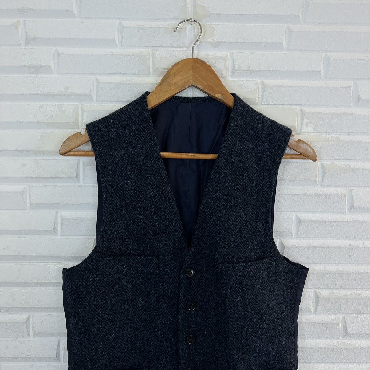 Harris Tweed VINTAGE HARRIS TWEED JAPAN WOOL VEST UTILITY CASUAL Size US M / EU 48-50 / 2 - 3 Thumbnail