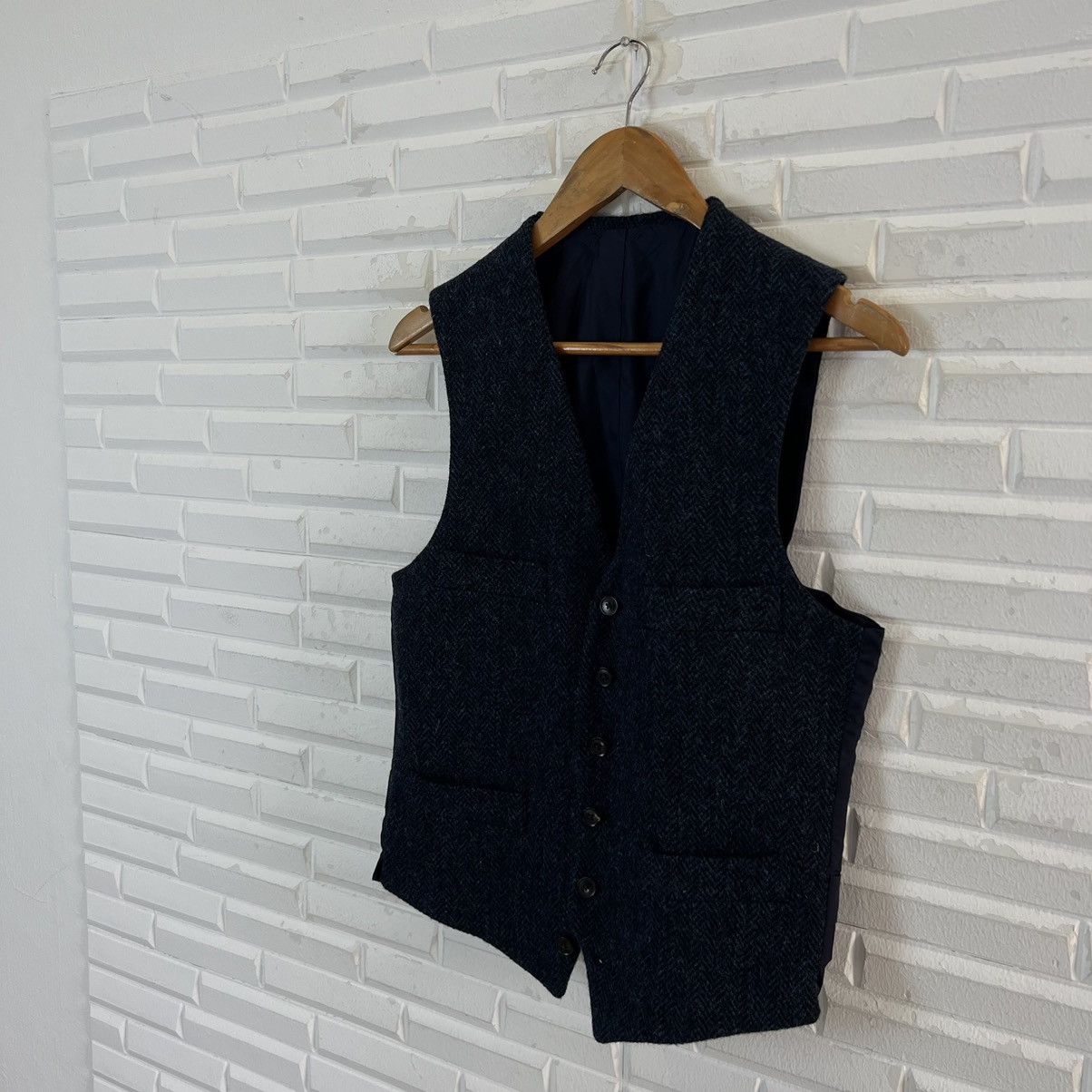 Harris Tweed VINTAGE HARRIS TWEED JAPAN WOOL VEST UTILITY CASUAL Size US M / EU 48-50 / 2 - 2 Thumbnail