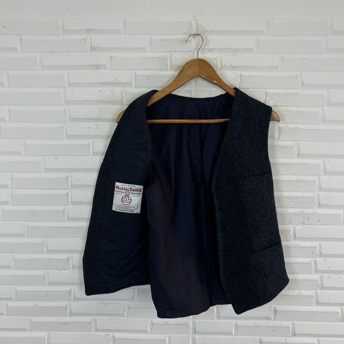 Harris Tweed VINTAGE HARRIS TWEED JAPAN WOOL VEST UTILITY CASUAL Size US M / EU 48-50 / 2 - 12 Thumbnail