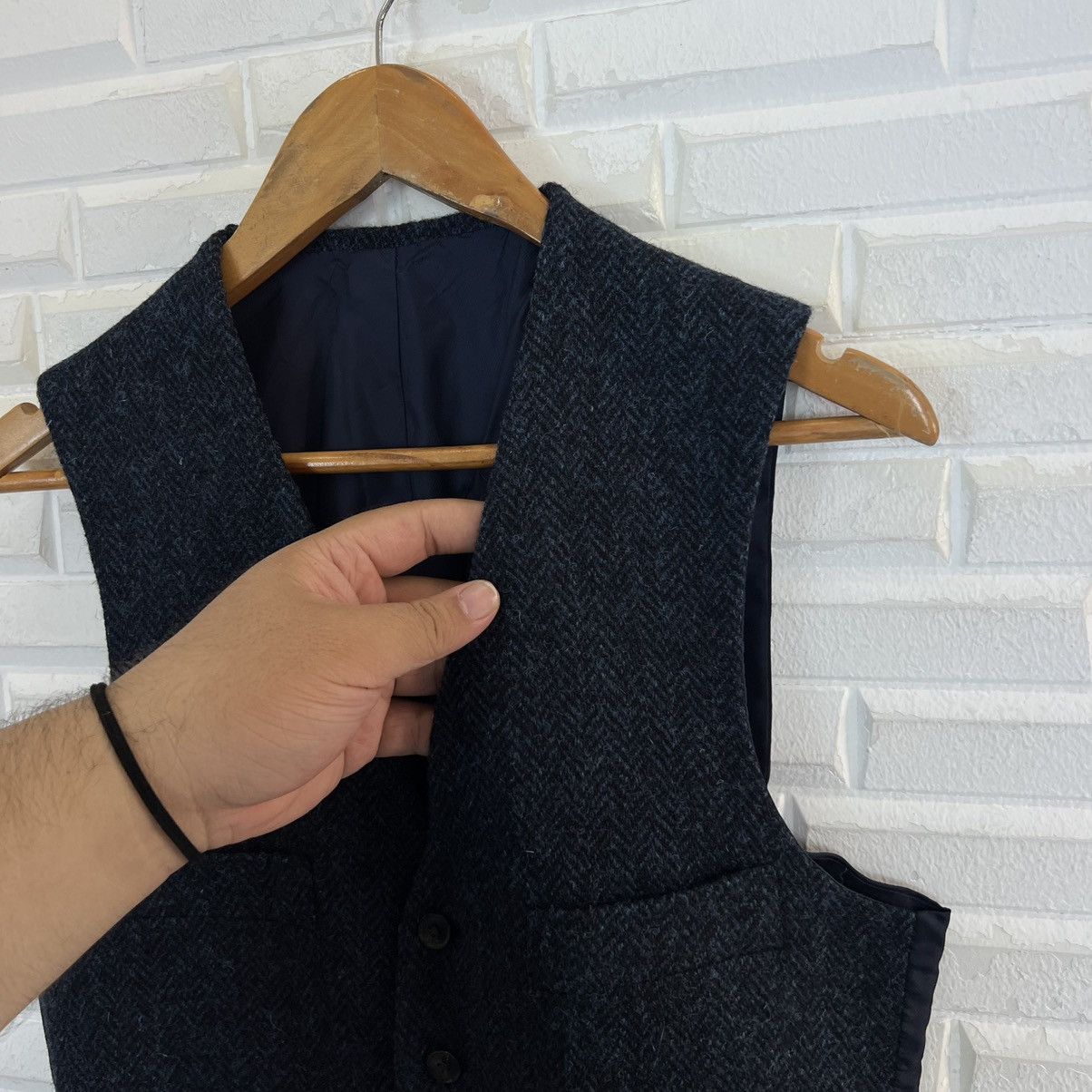 Harris Tweed VINTAGE HARRIS TWEED JAPAN WOOL VEST UTILITY CASUAL Size US M / EU 48-50 / 2 - 4 Thumbnail