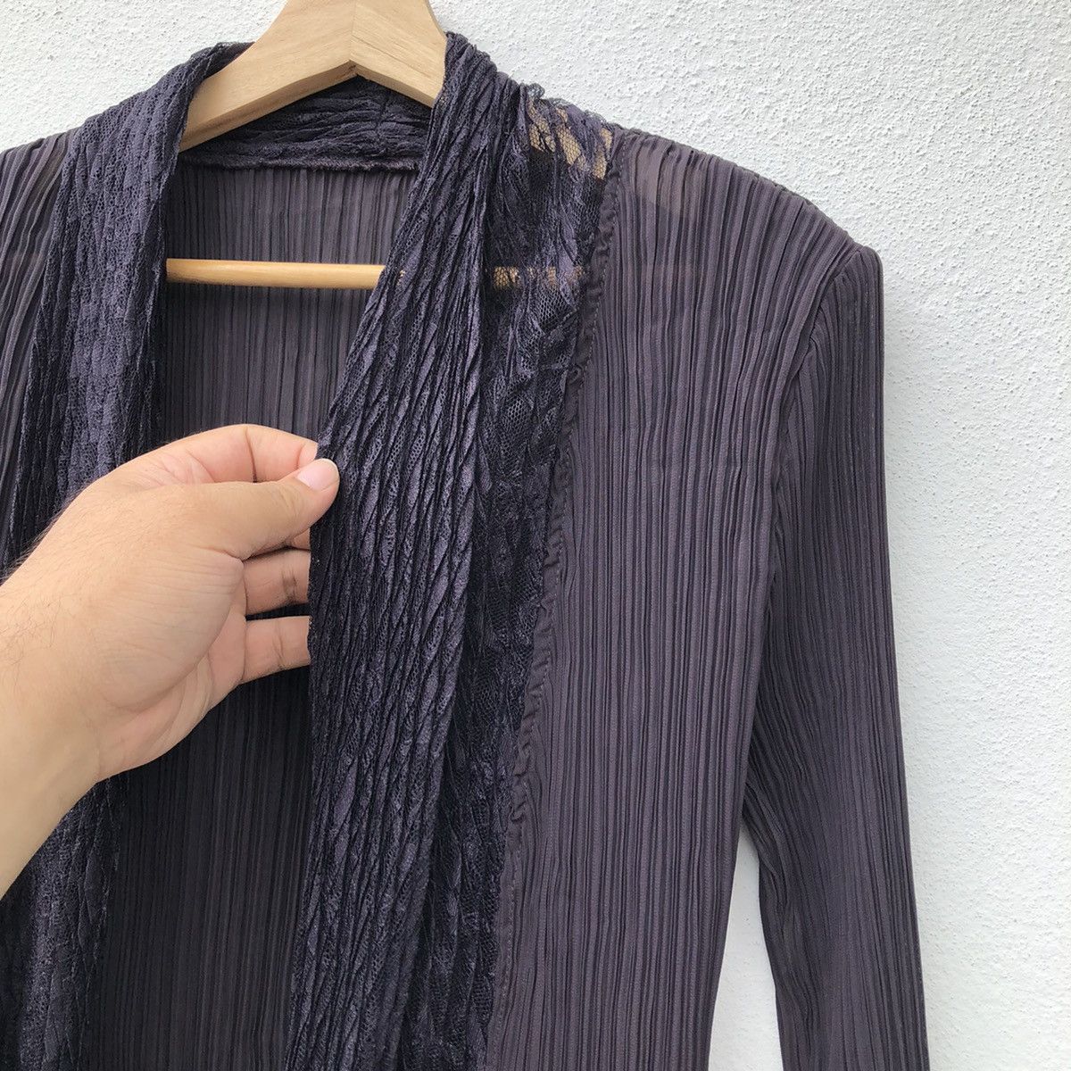 Japanese Brand T-PLEATS COLLECTIONS CARDIGAN INSPIRED BY ISSEY MIYAKE Size US S / EU 44-46 / 1 - 4 Thumbnail