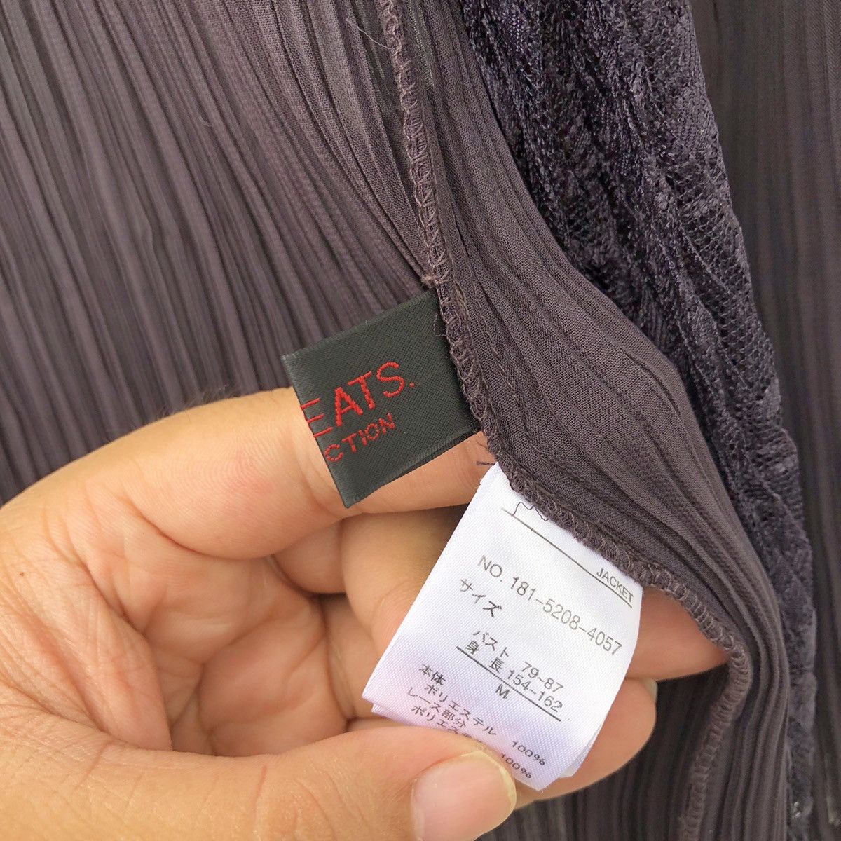 Japanese Brand T-PLEATS COLLECTIONS CARDIGAN INSPIRED BY ISSEY MIYAKE Size US S / EU 44-46 / 1 - 6 Thumbnail