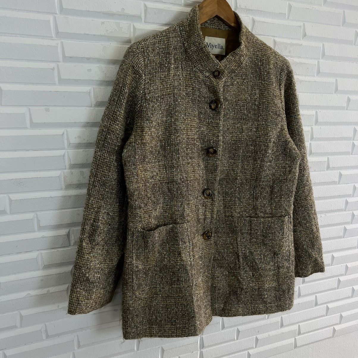 Japanese Brand VINTAGE VIYELLA TWEED WOOL JACKET Size US M / EU 48-50 / 2 - 5 Thumbnail