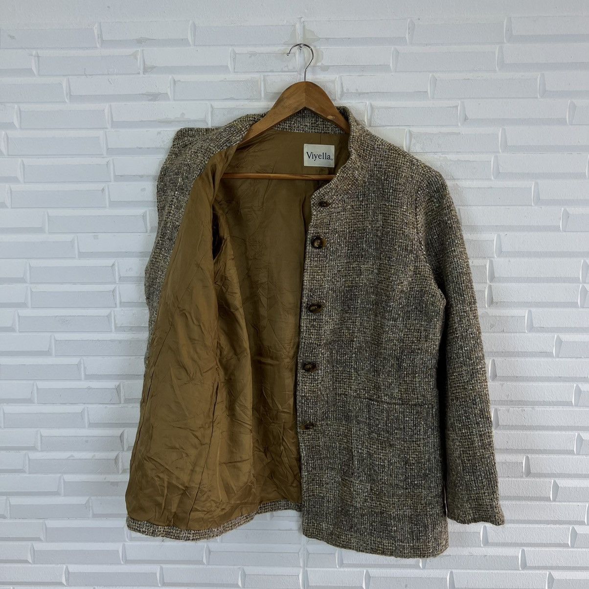 Japanese Brand VINTAGE VIYELLA TWEED WOOL JACKET Size US M / EU 48-50 / 2 - 11 Thumbnail