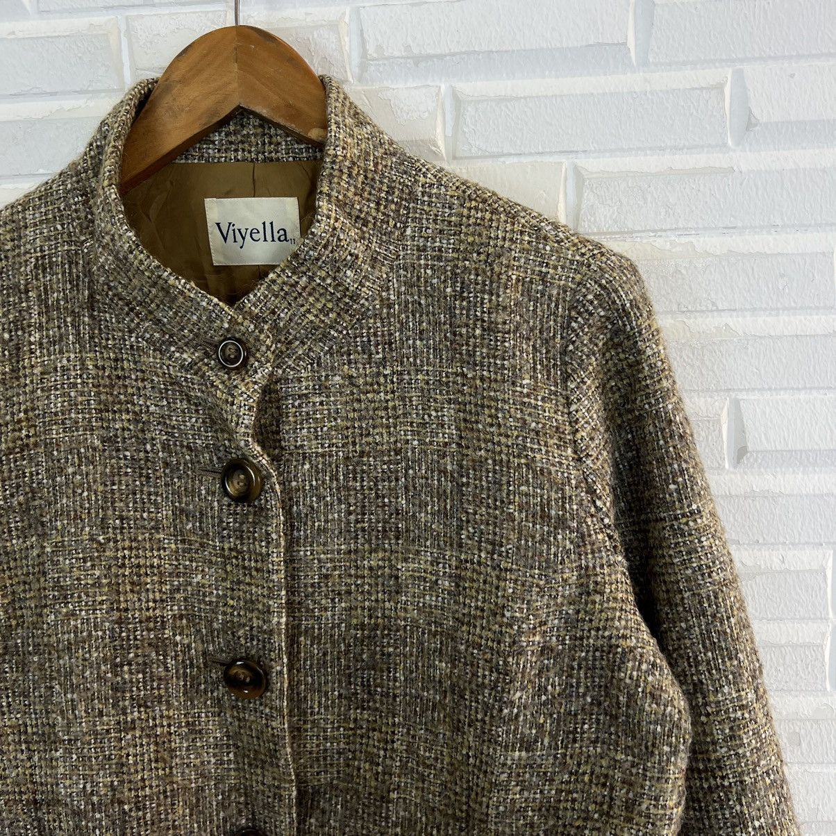 Japanese Brand VINTAGE VIYELLA TWEED WOOL JACKET Size US M / EU 48-50 / 2 - 6 Thumbnail