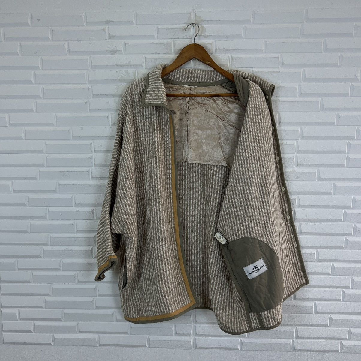 Vintage VINTAGE ANNIKKI KARVINEN FINLAND TWEED JACKET Size US L / EU 52-54 / 3 - 17 Thumbnail