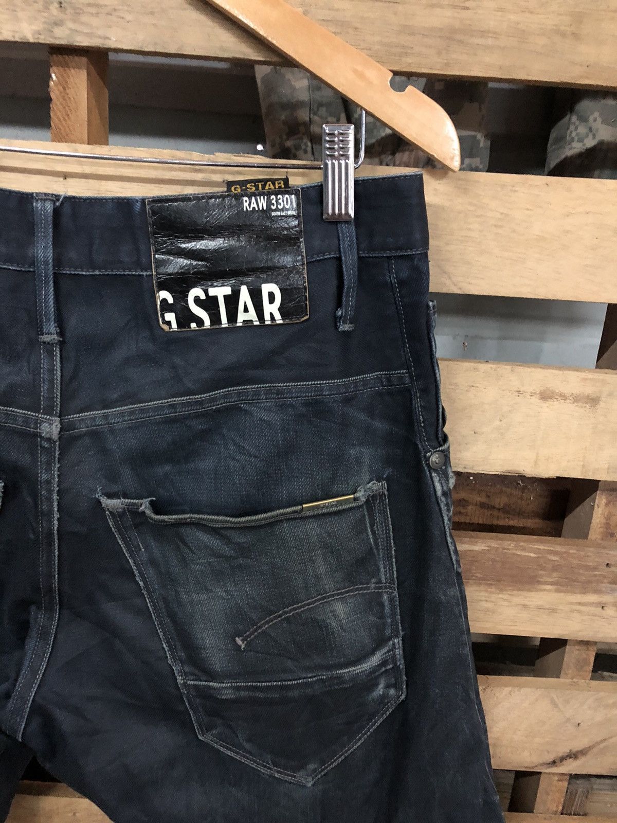 G-Star G Star Raw Denim 3301 Unique Curve Jeans Size US 31 - 7 Thumbnail